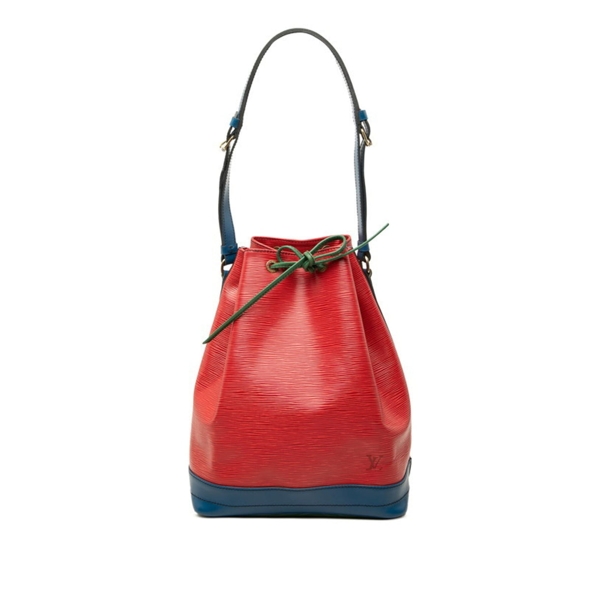 Louis Vuitton Epi Borneo Green Castilian Red Toledo Blue Leather Shoulder Bag (Pre-Owned)