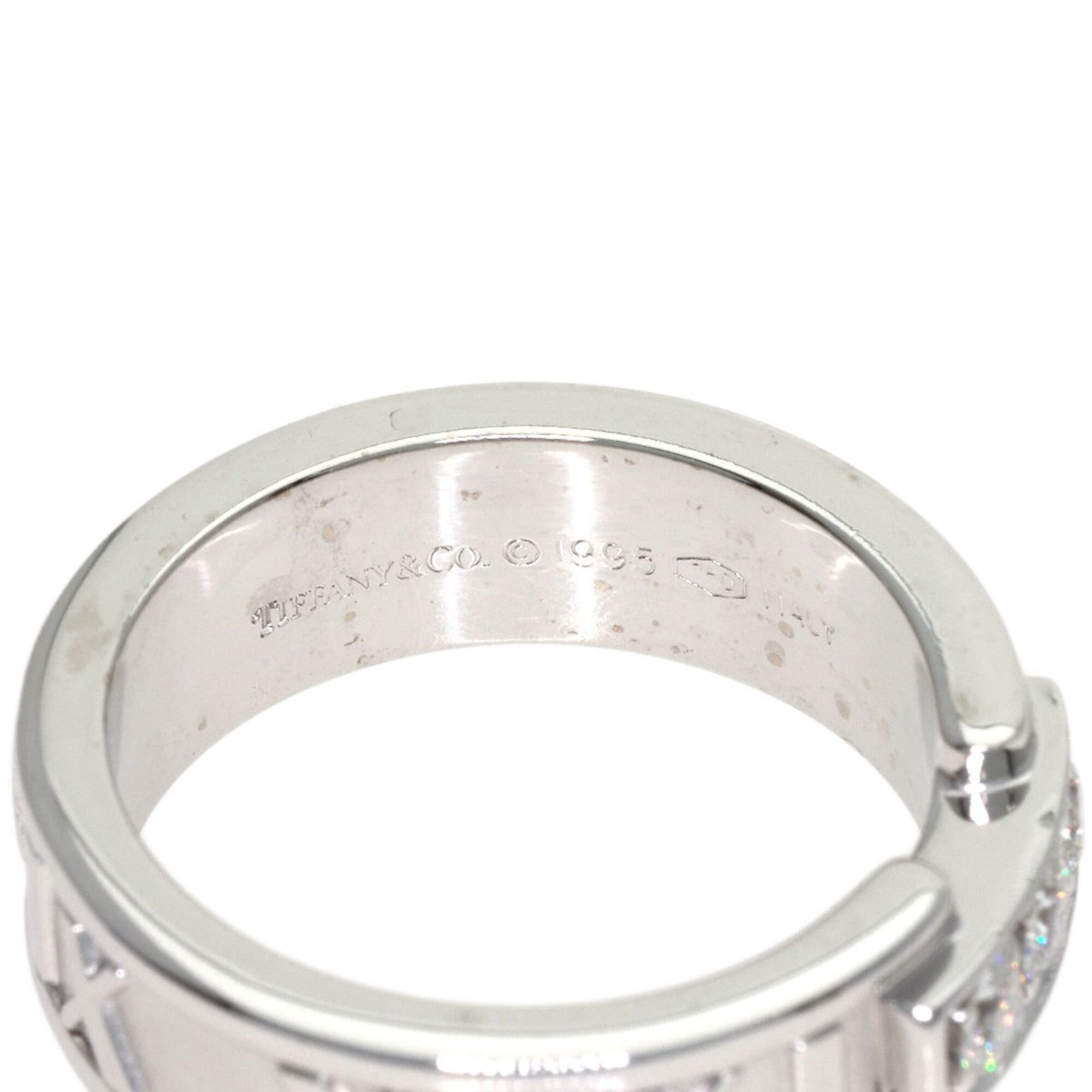 Tiffany Atlas White Gold (18K) Band Ring (Pre-Owned)