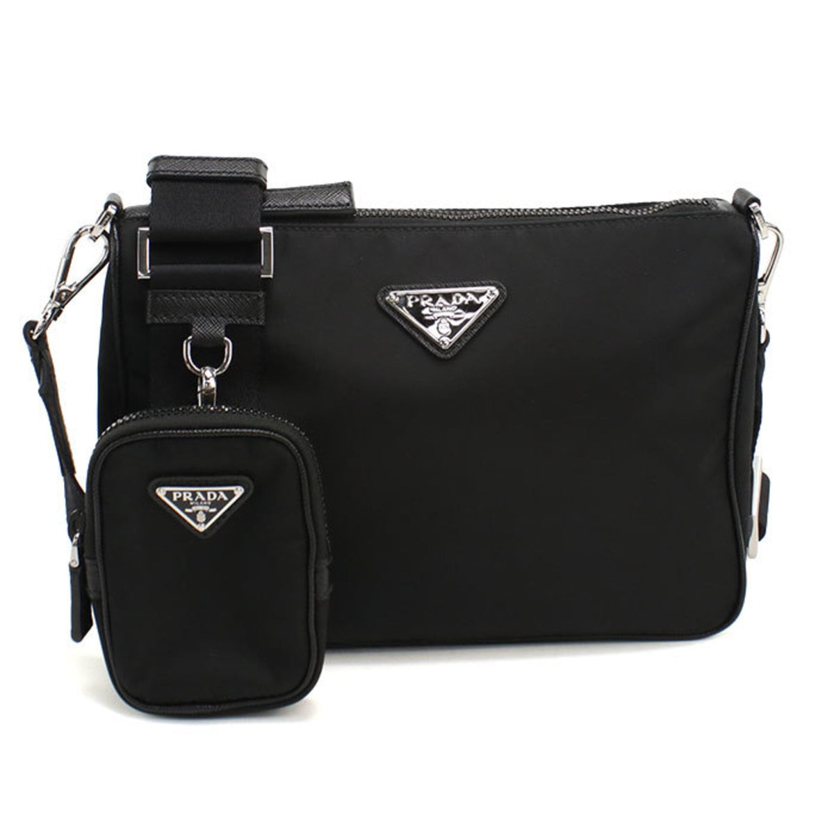 Prada Black Nylon Shoulder Bag (Pre-Owned)