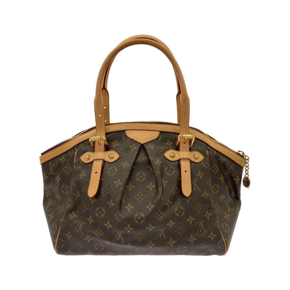 Louis Vuitton Marron Coated Canvas Shoulder Bag (Pre-Owned)
