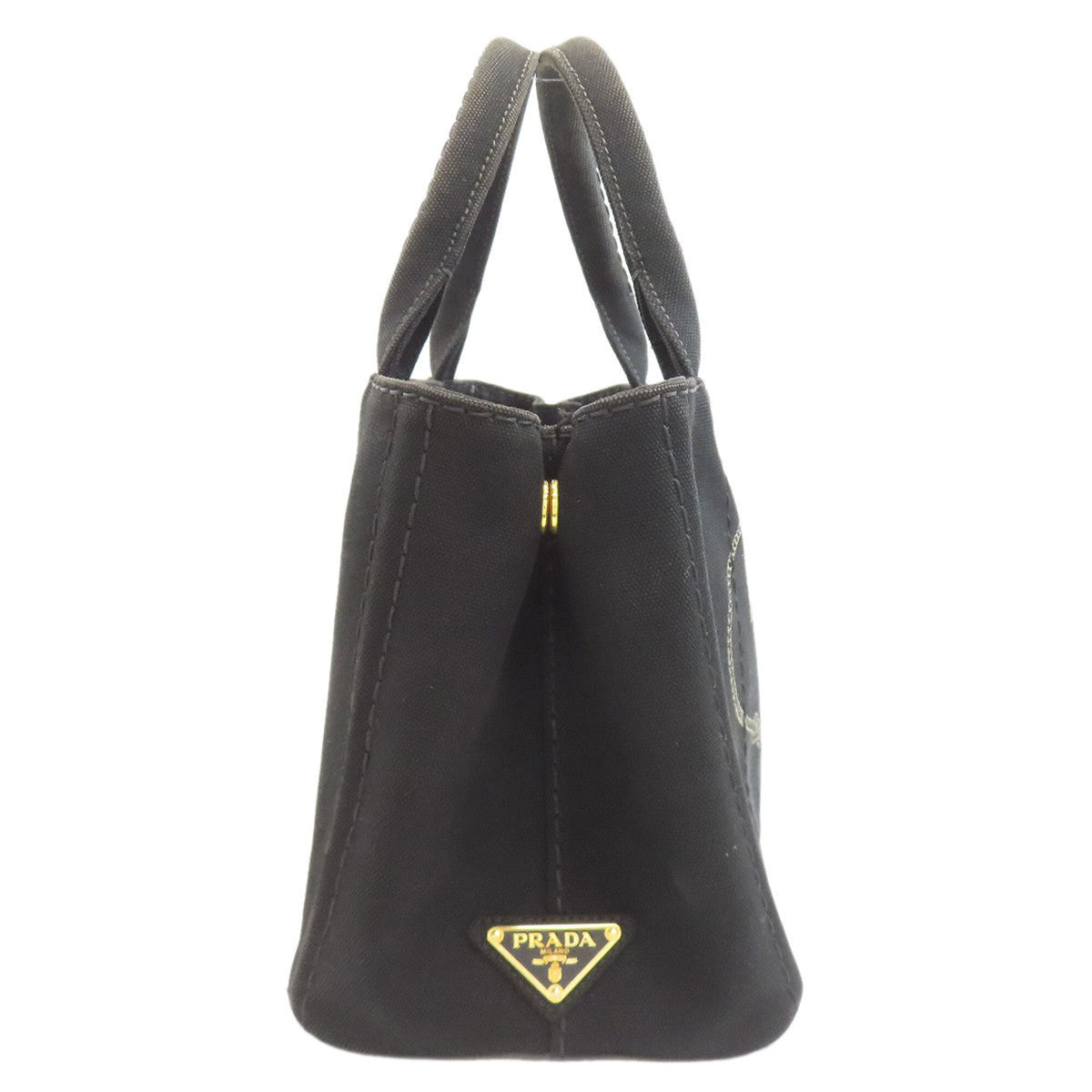 Prada Black Canvas Handbag (Pre-Owned)