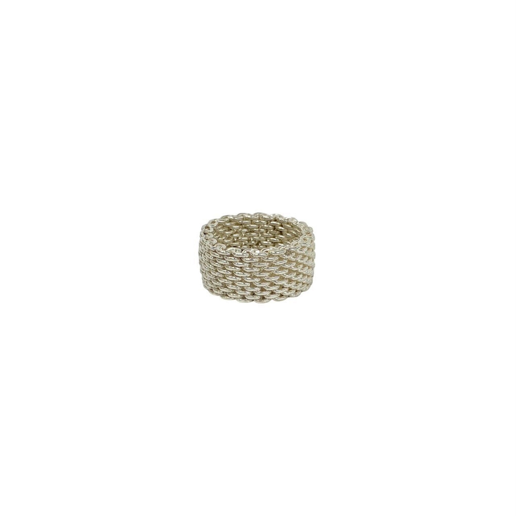 Tiffany Silver Silver 925 Band Ring (Pre-Owned)