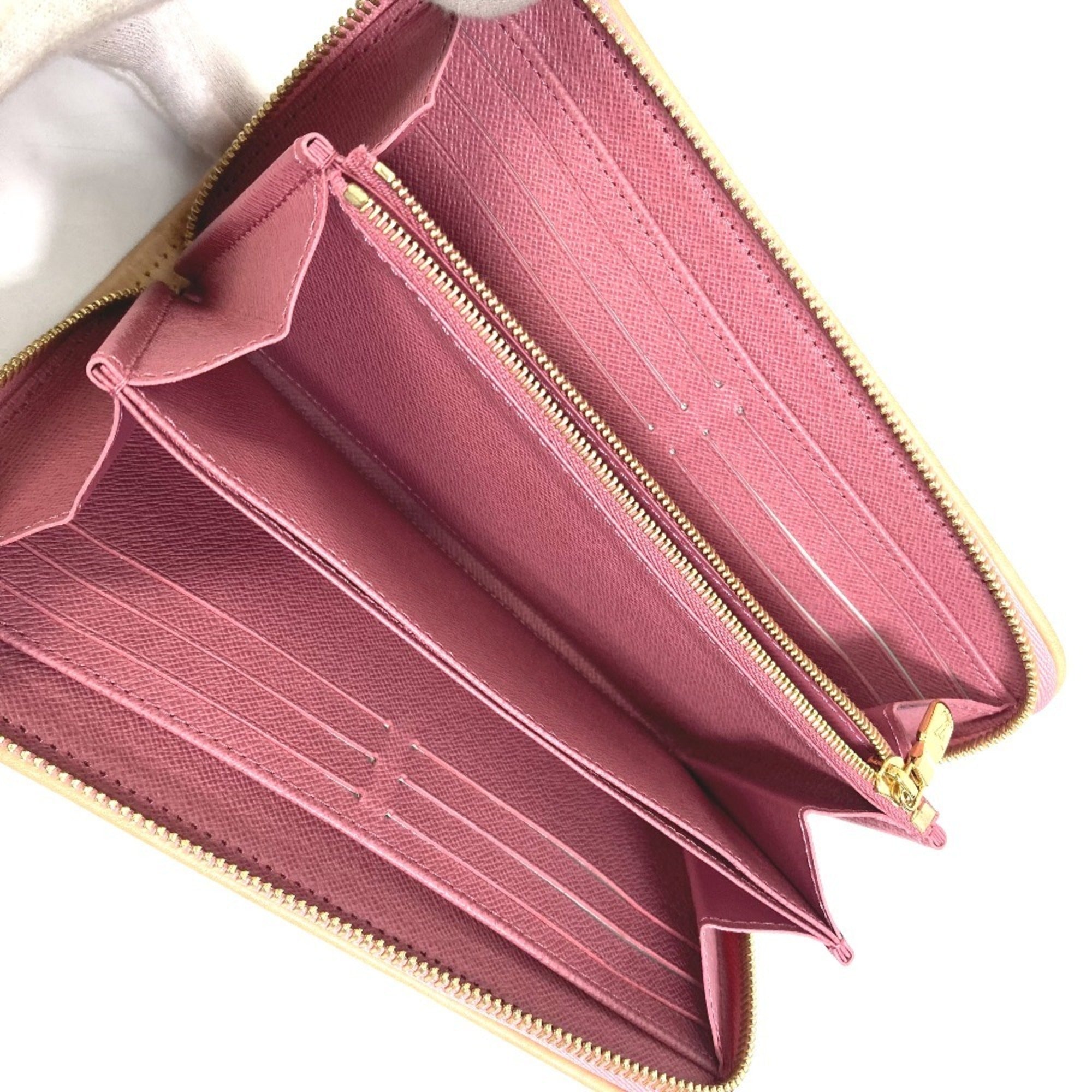 Louis Vuitton Monogram Denim Pink Monogram Denim Long Wallet (Bi-Fold) (Pre-Owned)