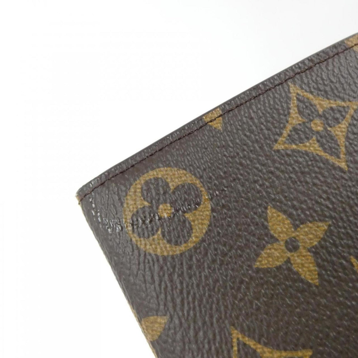 Louis Vuitton Fuchsia Marron Coated Canvas Long Wallet (Bi-Fold) (Pre-Owned)