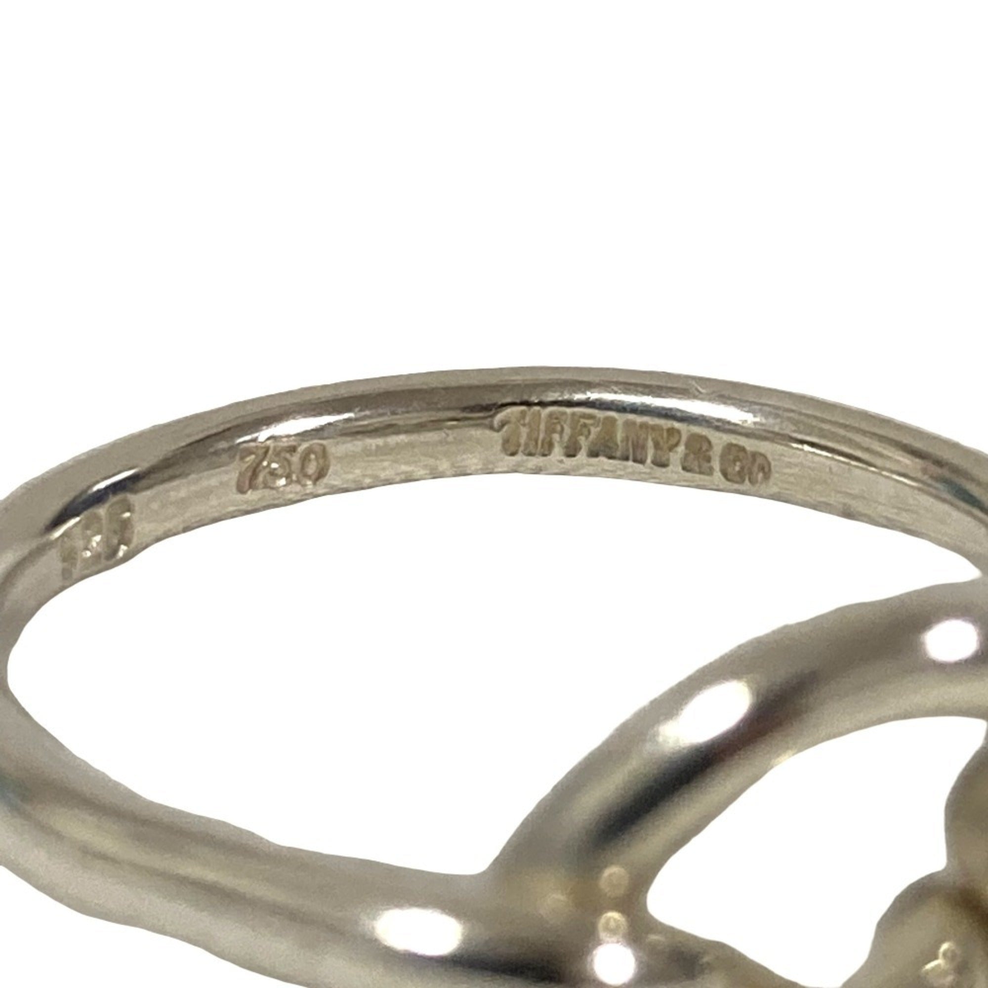 Tiffany Silver Gold (18K) Silver 925 Band Ring (Pre-Owned)
