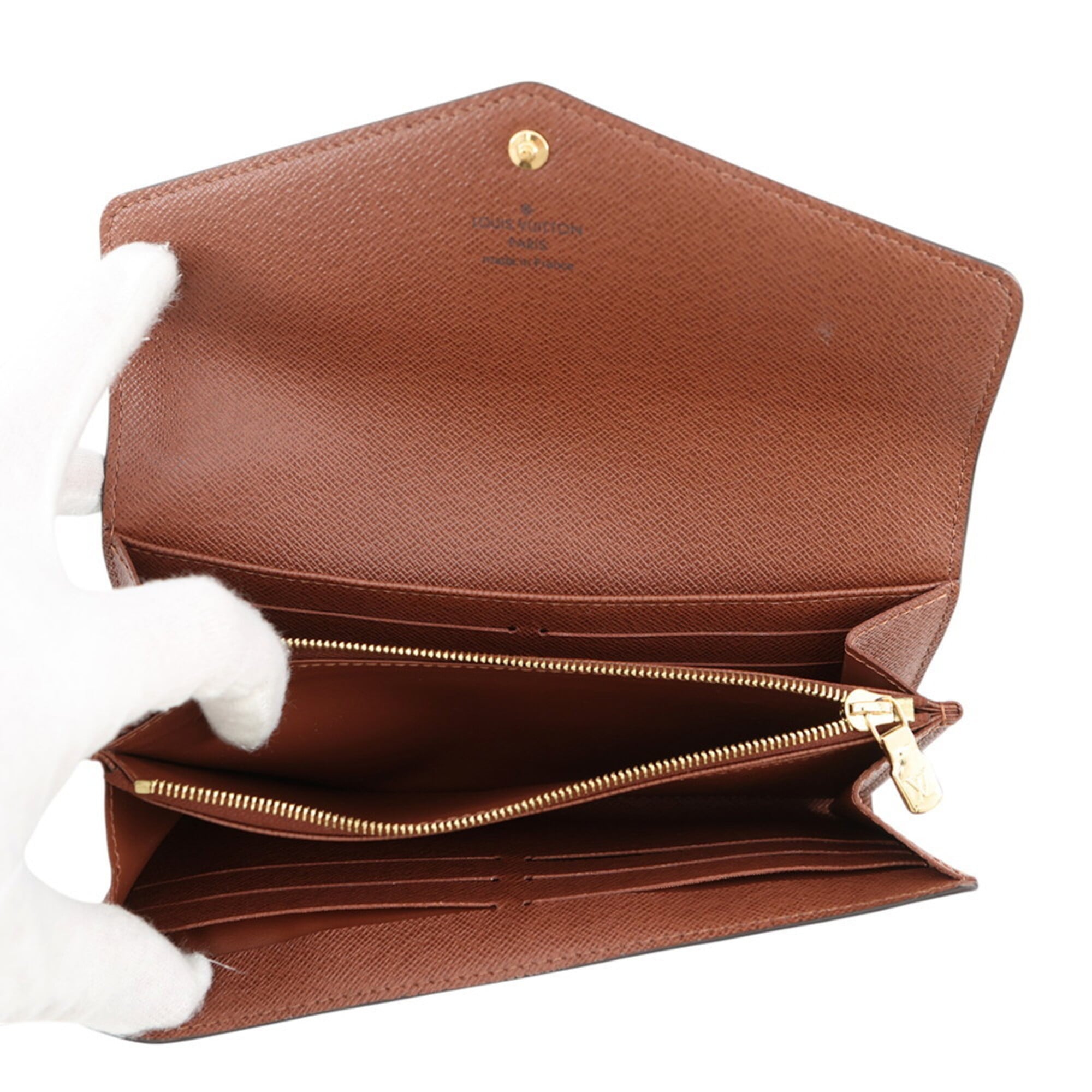 Louis Vuitton Monogram Brown Monogram Long Wallet (Bi-Fold) (Pre-Owned)