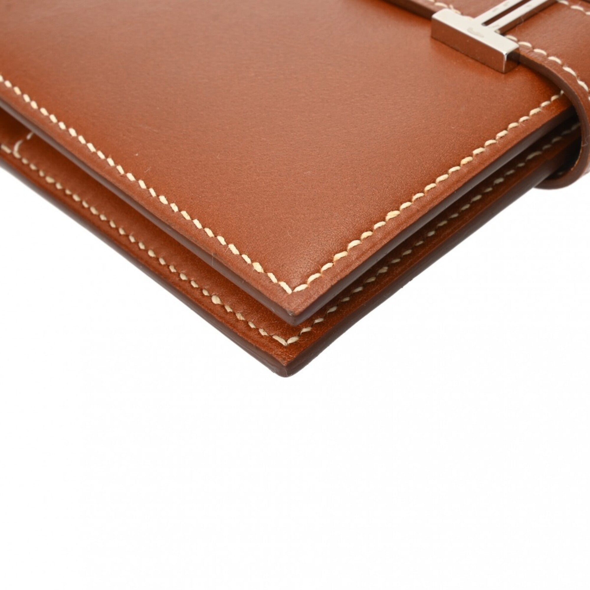 Hermes Fauve Leather Wallet (Bi-Fold) (Pre-Owned)