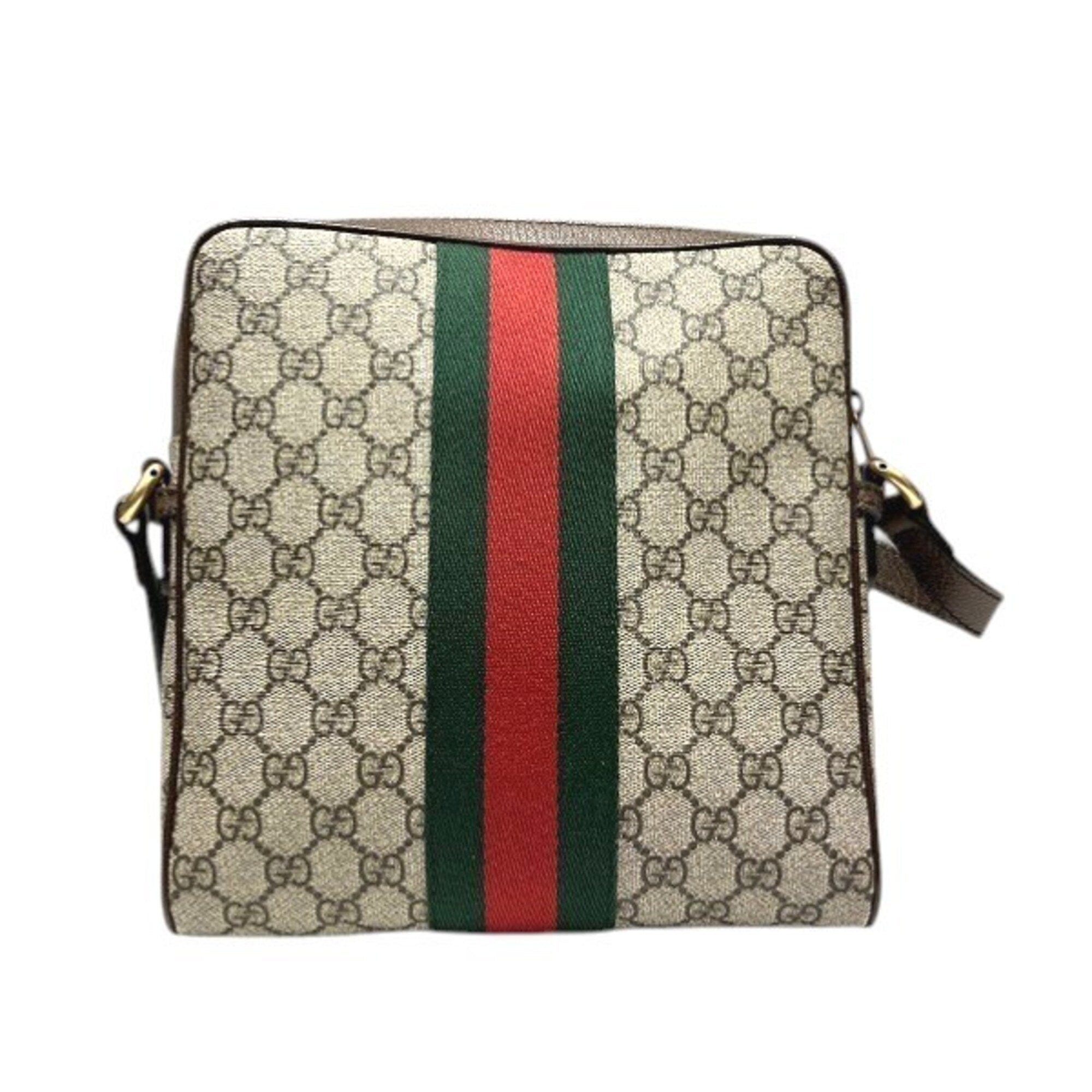 Gucci Beige Gg Supreme Handbag Shoulder Bag (Pre-Owned)