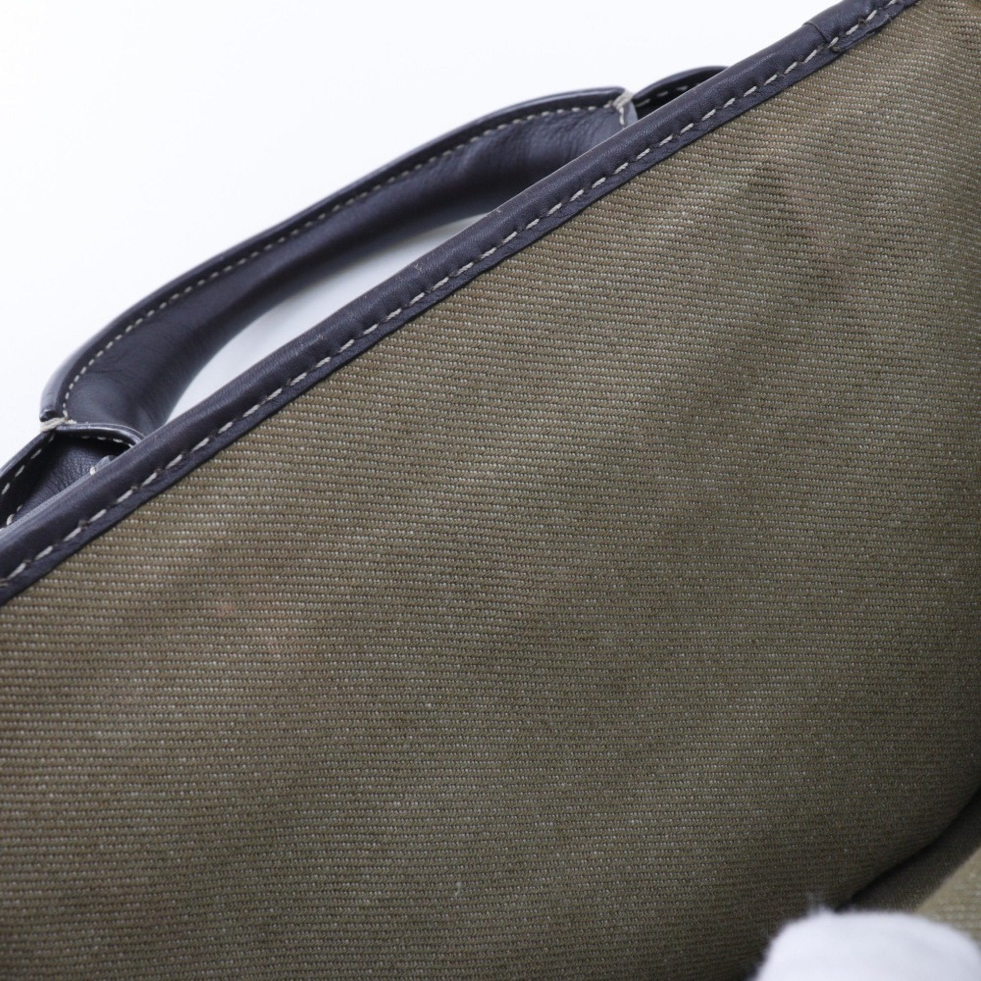 Celine Khaki Canvas Handbag (Pre-Owned)