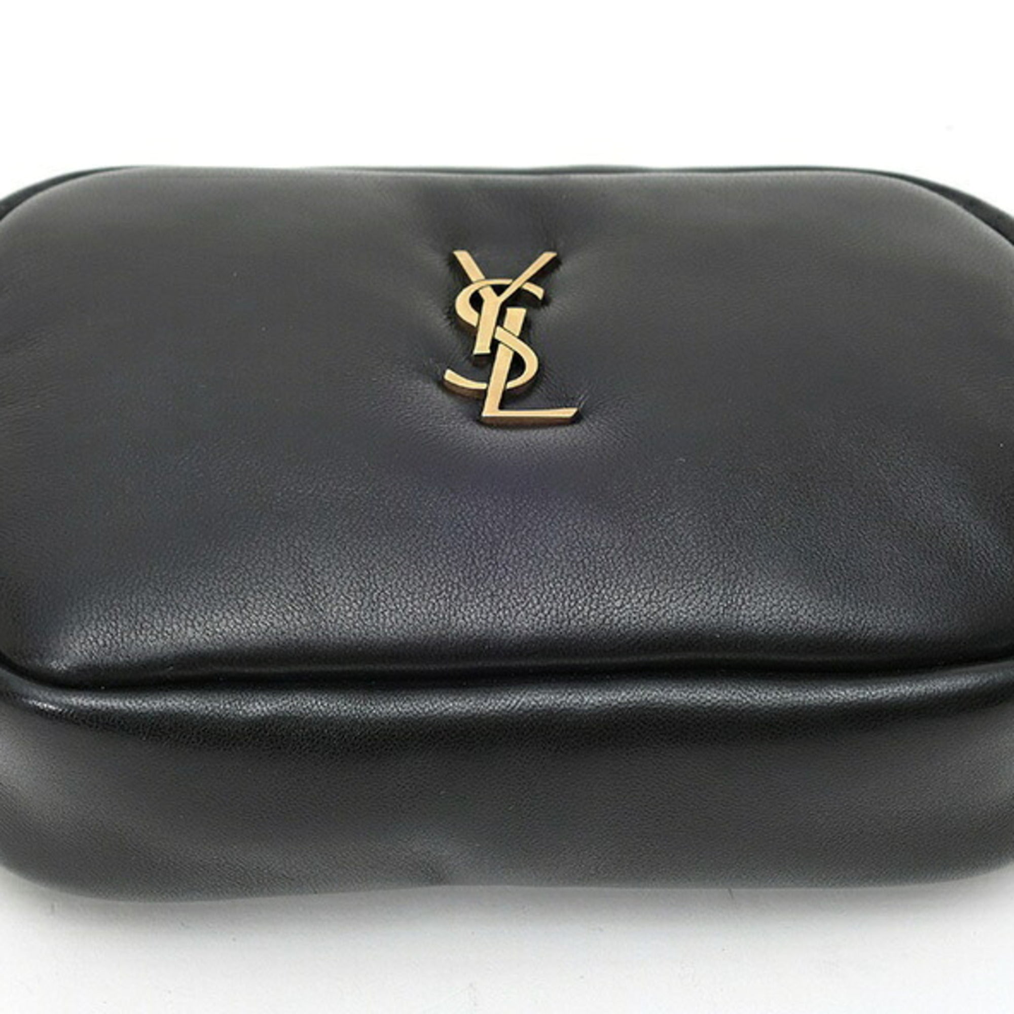 Saint Laurent Black Leather Pouch (Pre-Owned)