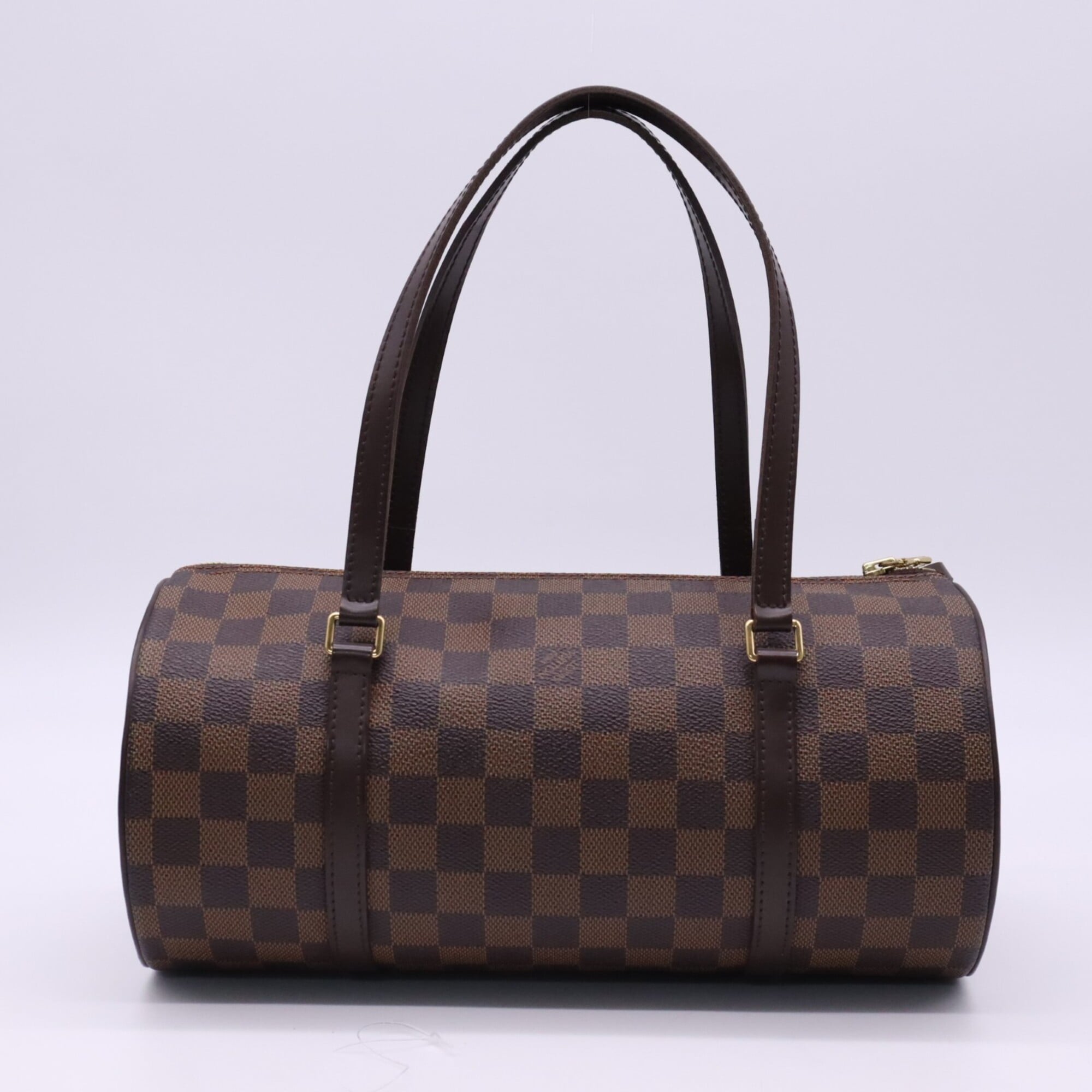 Louis Vuitton Damier Beige Brown Coated Canvas Leather Handbag (Pre-Owned)