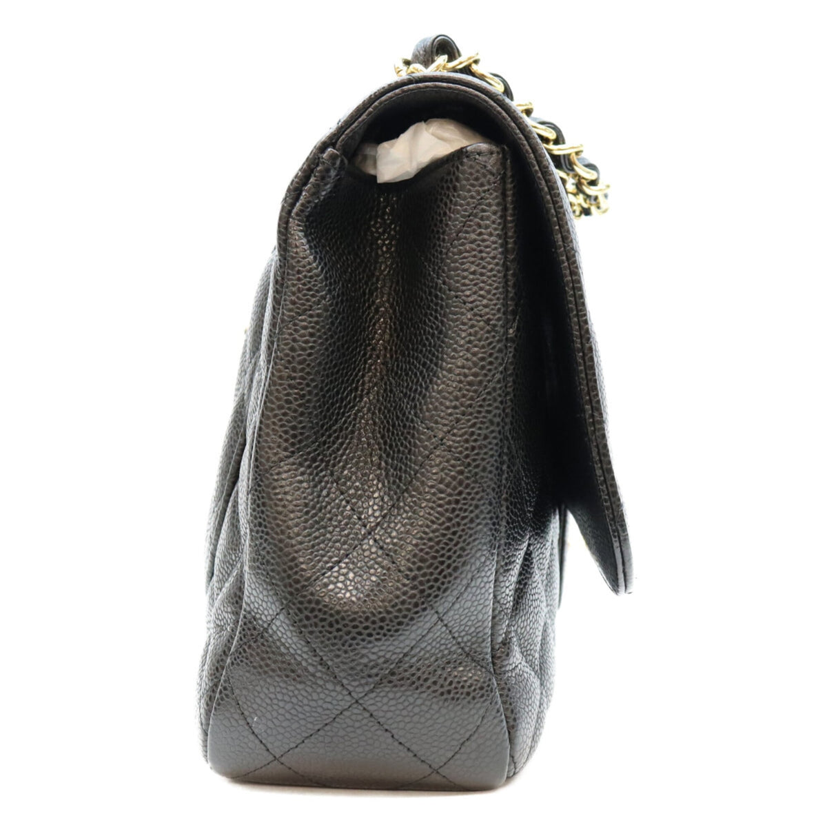 Chanel Black Grained Calfskin Shoulder Bag (Pre-Owned)