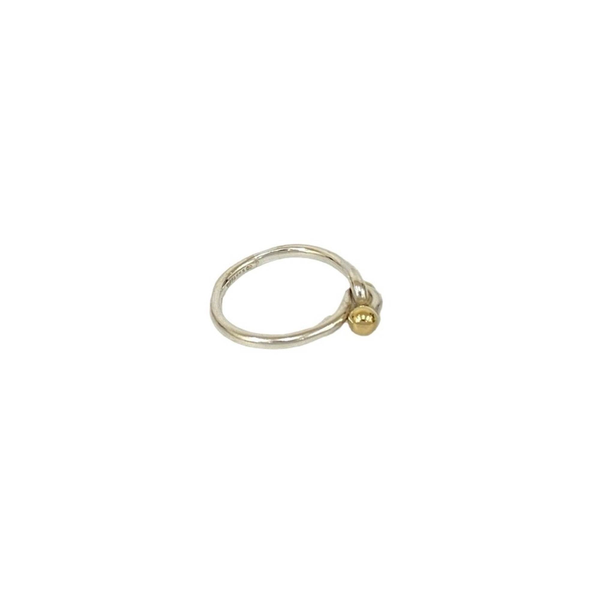 Tiffany Gold Silver Gold (18K) Silver 925 Band Ring (Pre-Owned)