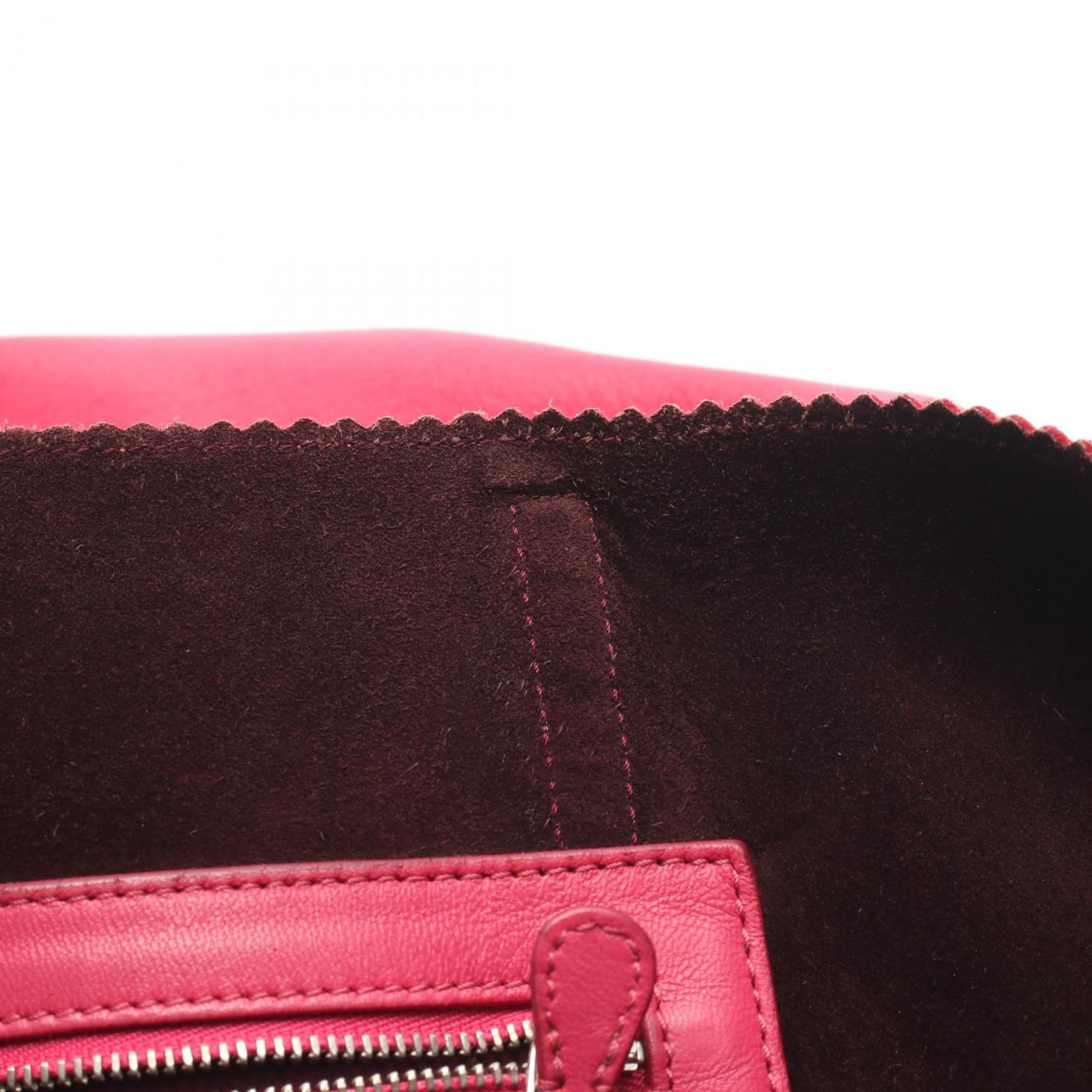 Loewe Pink Leather Handbag Tote Bag (Pre-Owned)