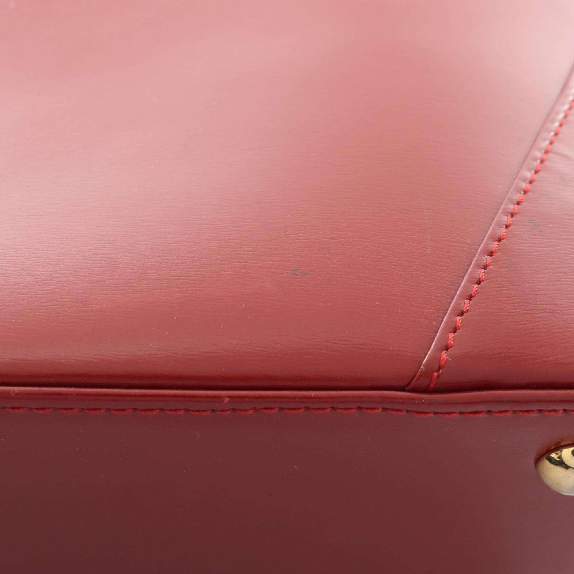 Yves Saint Laurent Red Color Leather Handbag (Pre-Owned)