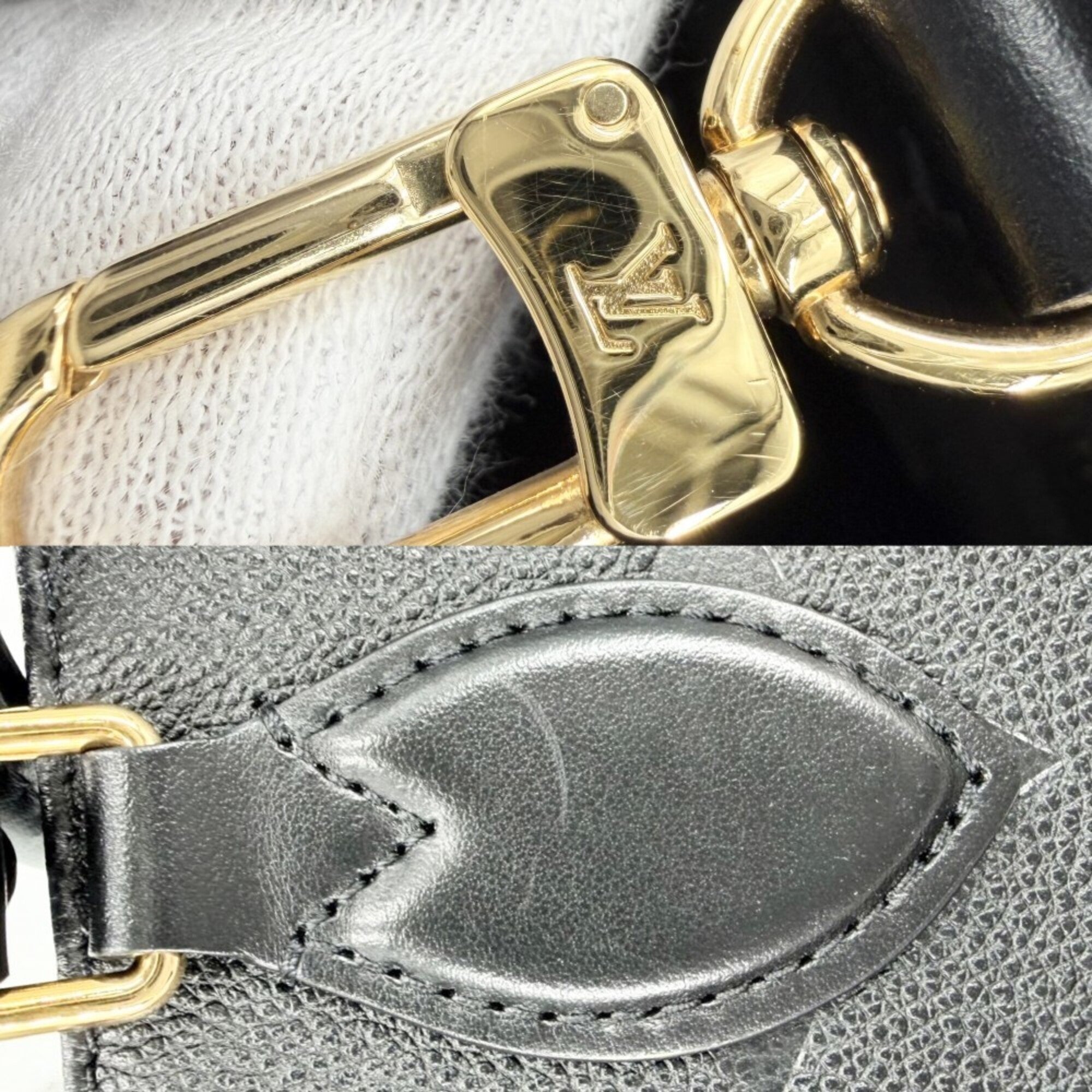 Louis Vuitton Black Monogram Empreinte Handbag Shoulder Bag (Pre-Owned)