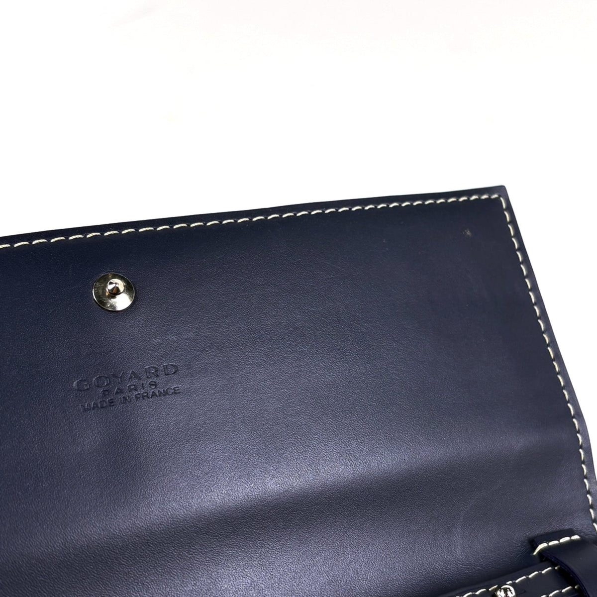Goyard Navy Coated Canvas Pouch Shoulder Bag (Pre-Owned)