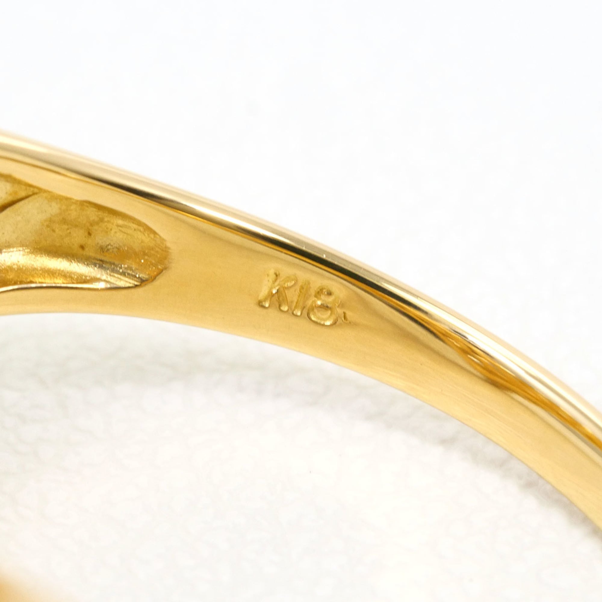 Unbranded Brown Yellow Gold Yellow Gold (18K) Band Ring (Pre-Owned)