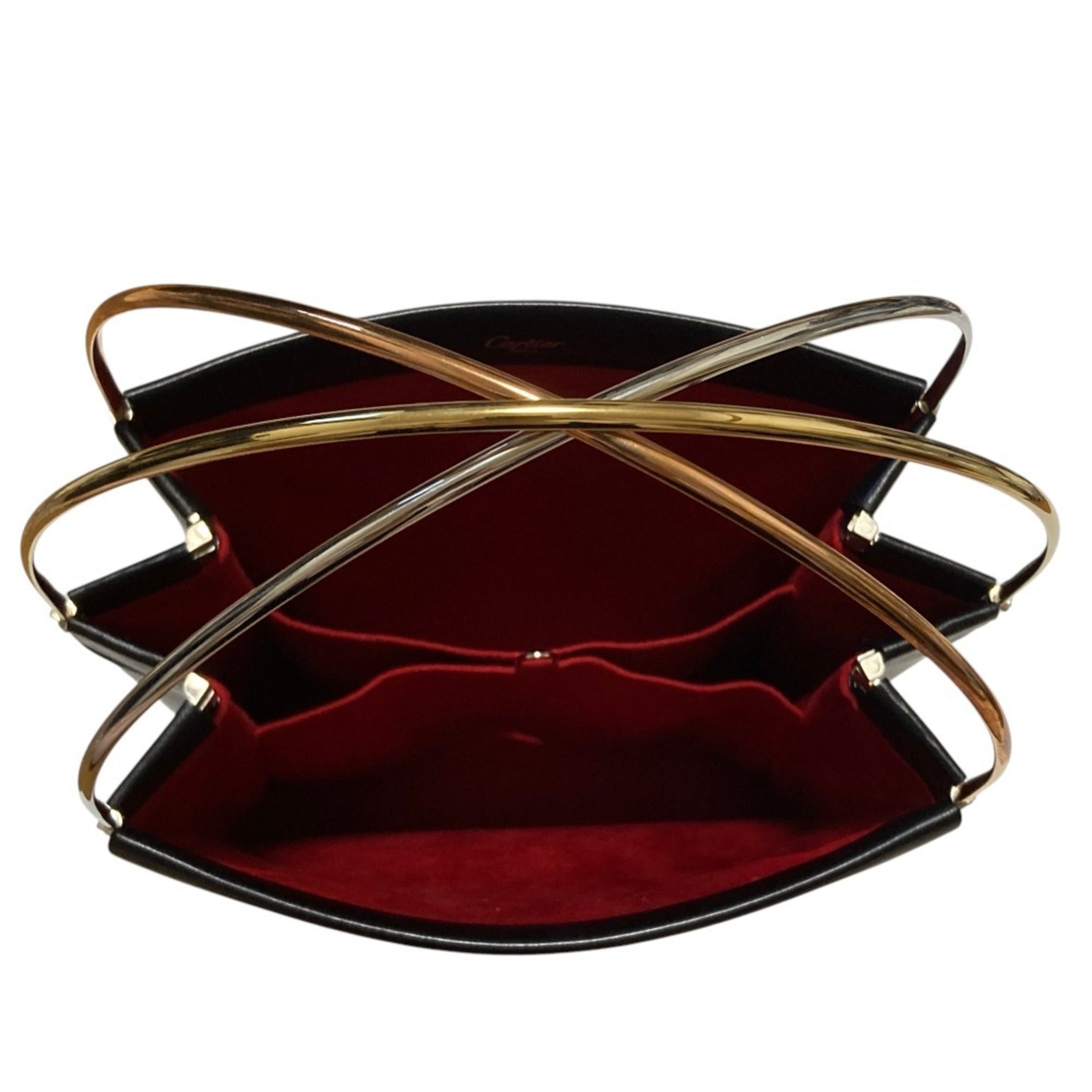 Cartier Trinity Black Leather Handbag (Pre-Owned)