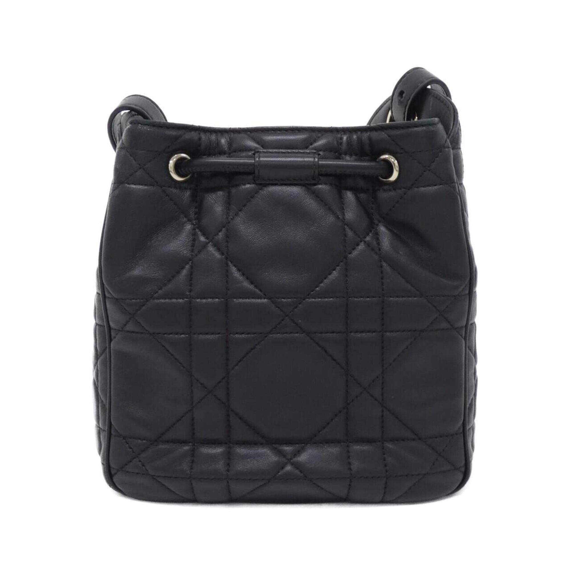 Christian Dior Black Leather Shoulder Bag (Pre-Owned)