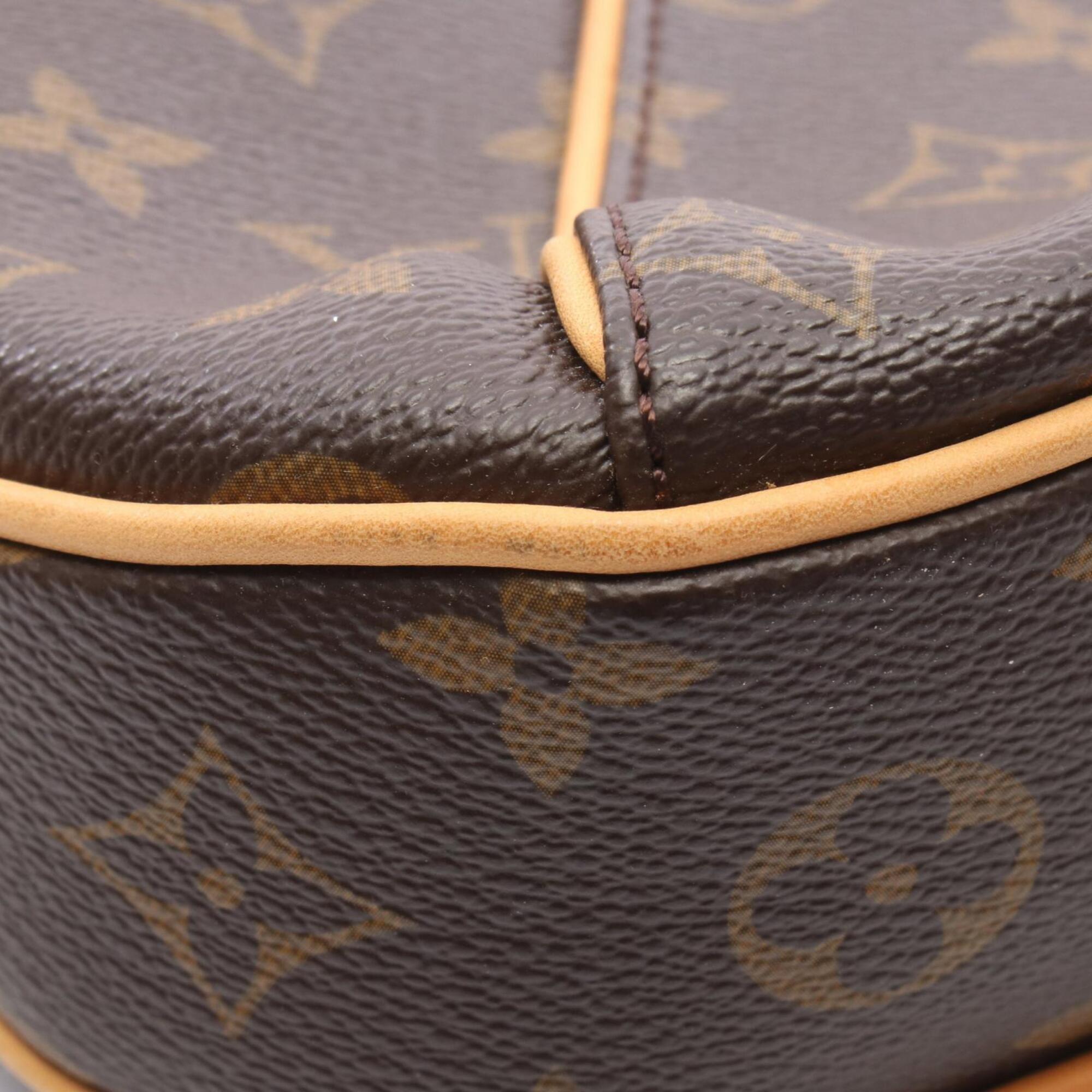 Louis Vuitton Brown Monogram Coated Canvas Leather Handbag Shoulder Bag (Pre-Owned)