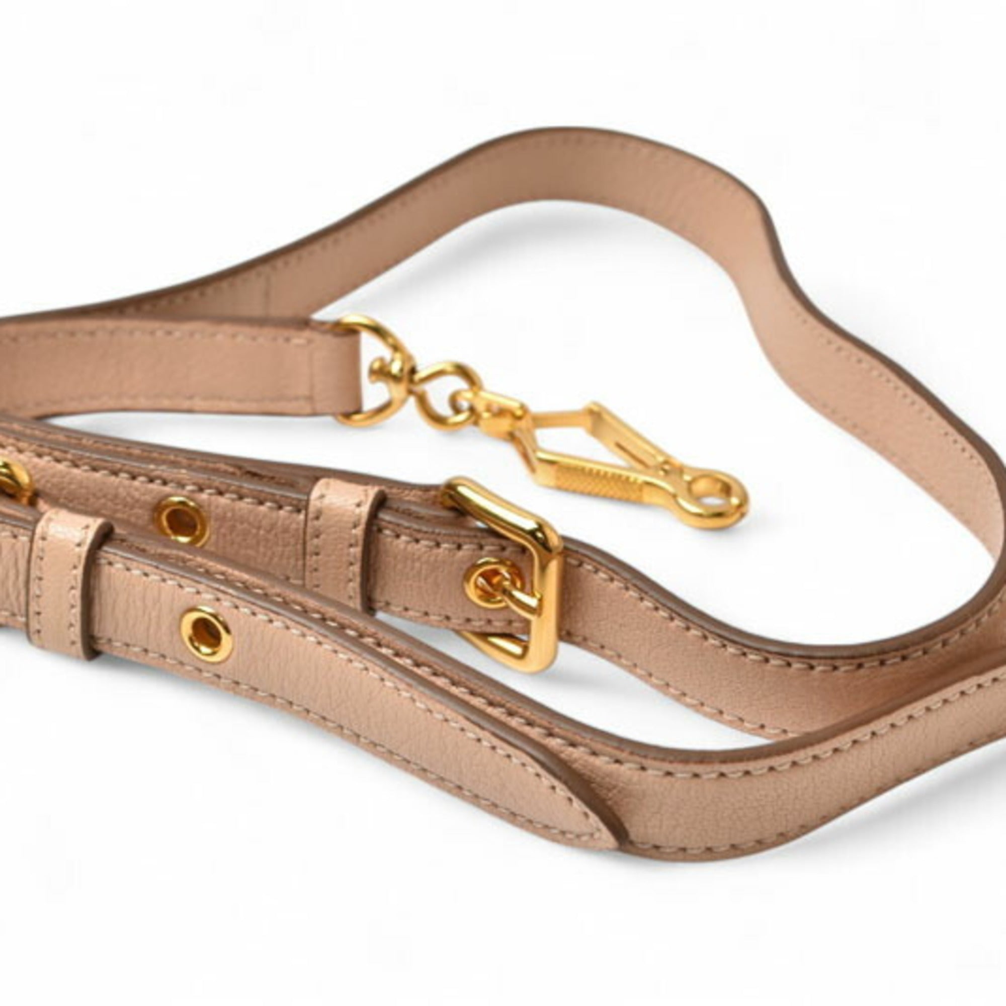 Miu Miu Brown Leather Handbag Shoulder Bag (Pre-Owned)
