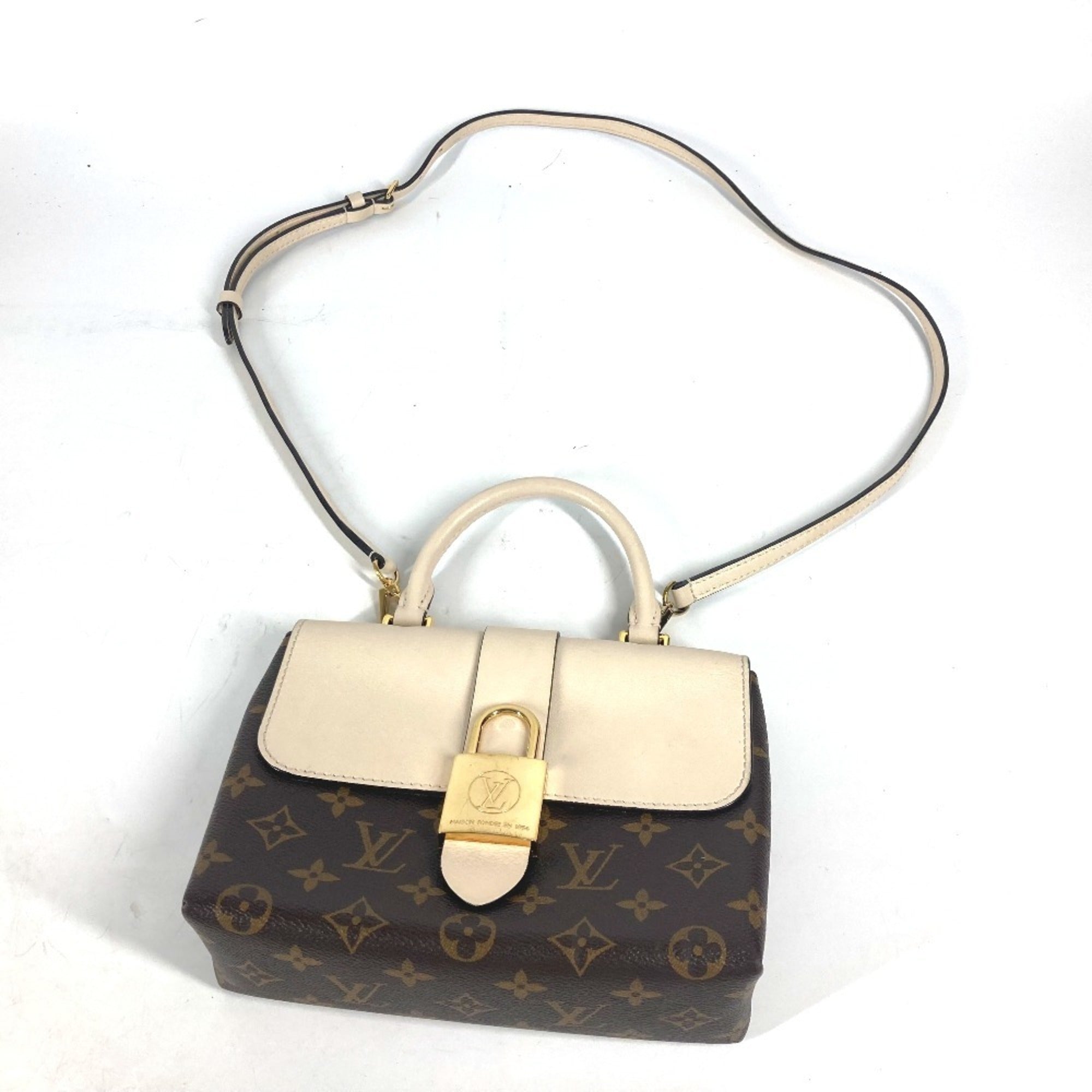 Louis Vuitton Monogram Brown White Monogram Handbag Shoulder Bag (Pre-Owned)