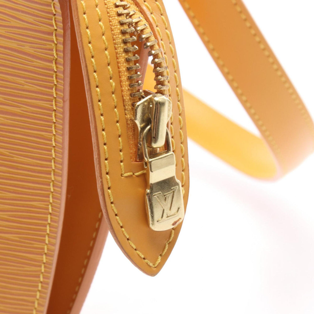 Louis Vuitton Yellow Leather Handbag Shoulder Bag (Pre-Owned)