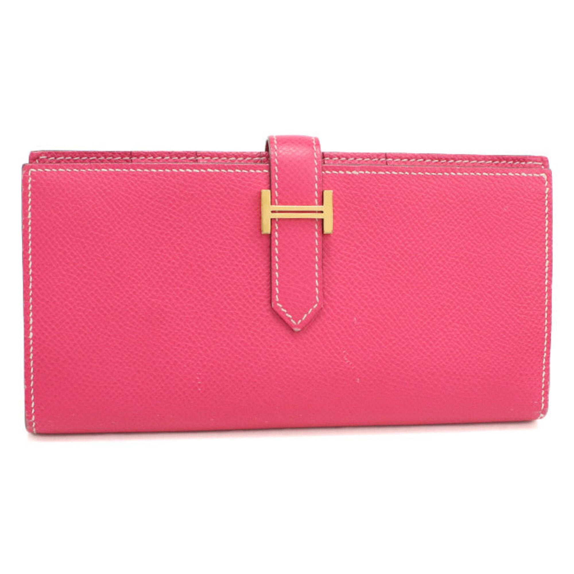 Hermes Pink Rose Tyrien Long Wallet (Bi-Fold) (Pre-Owned)