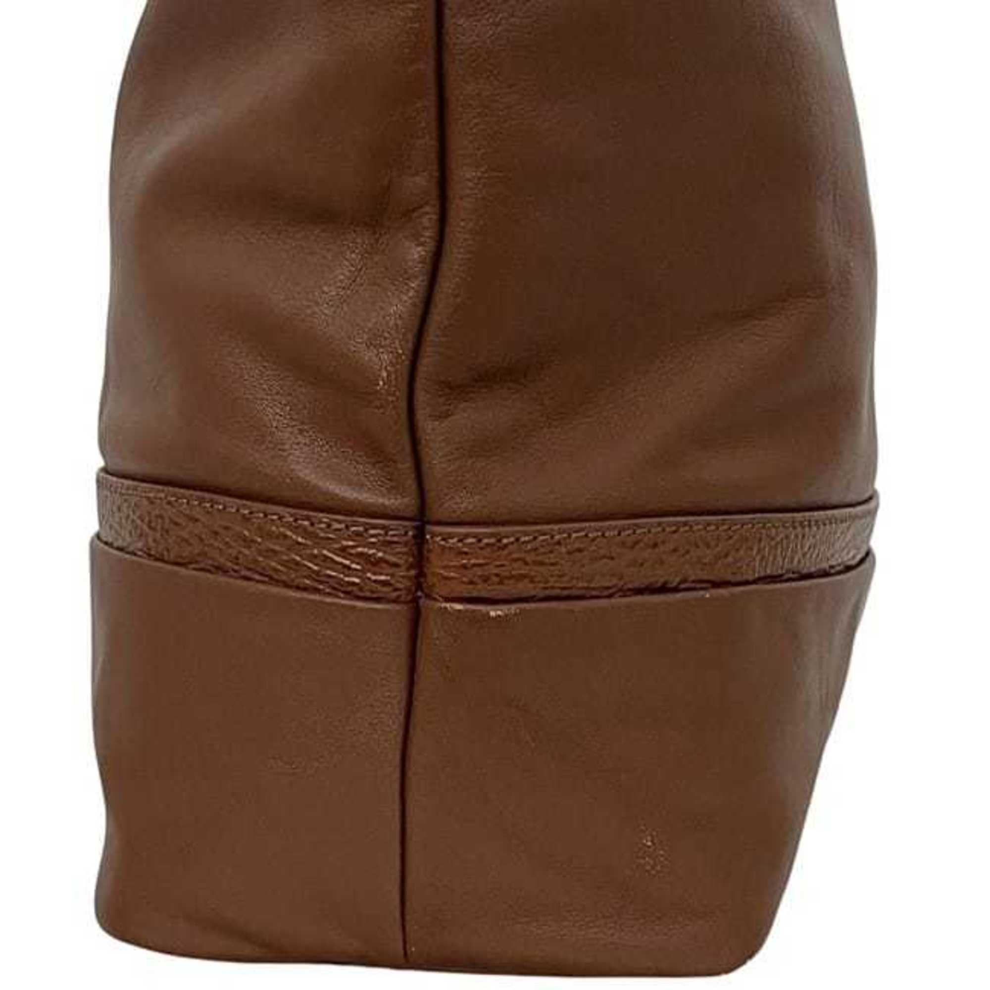Bally Brown Leather Tote Bag (Pre-Owned)