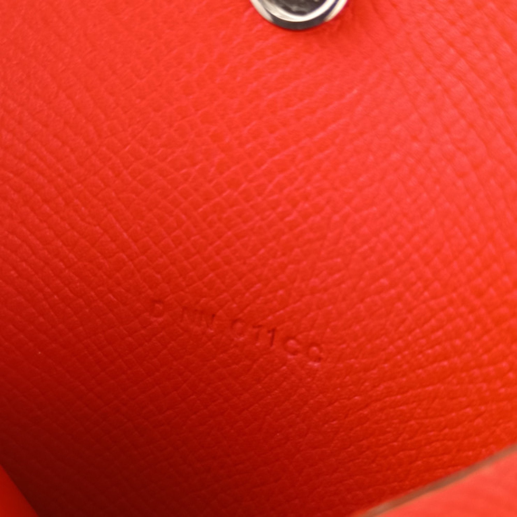 Hermes Multi-Color Red Color Epsom Leather Coin Purse/Coin Case (Pre-Owned)