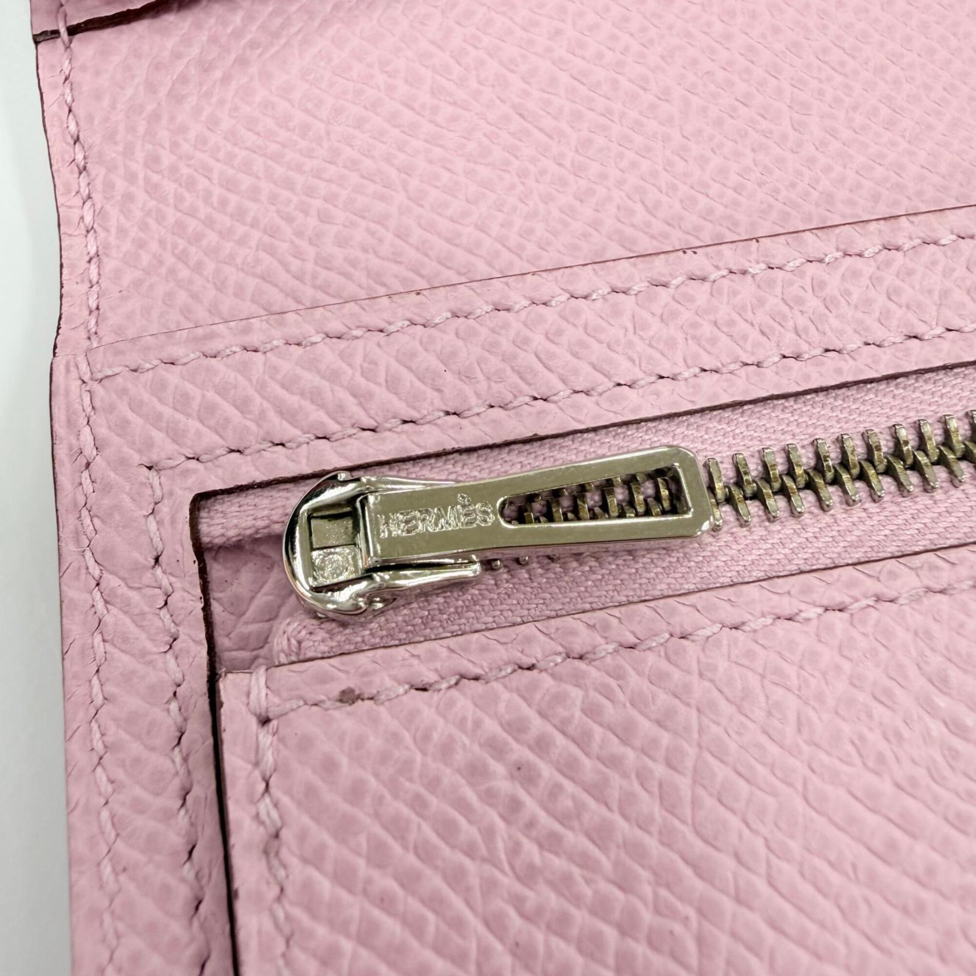 Hermes Epsom Leather Long Wallet (Bi-Fold) (Pre-Owned)
