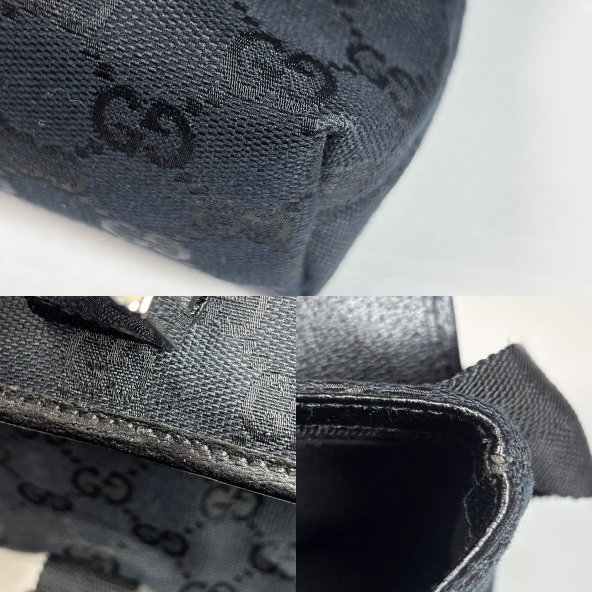 Gucci Gg Canvas Black Gg Canvas Fanny Pack (Pre-Owned)