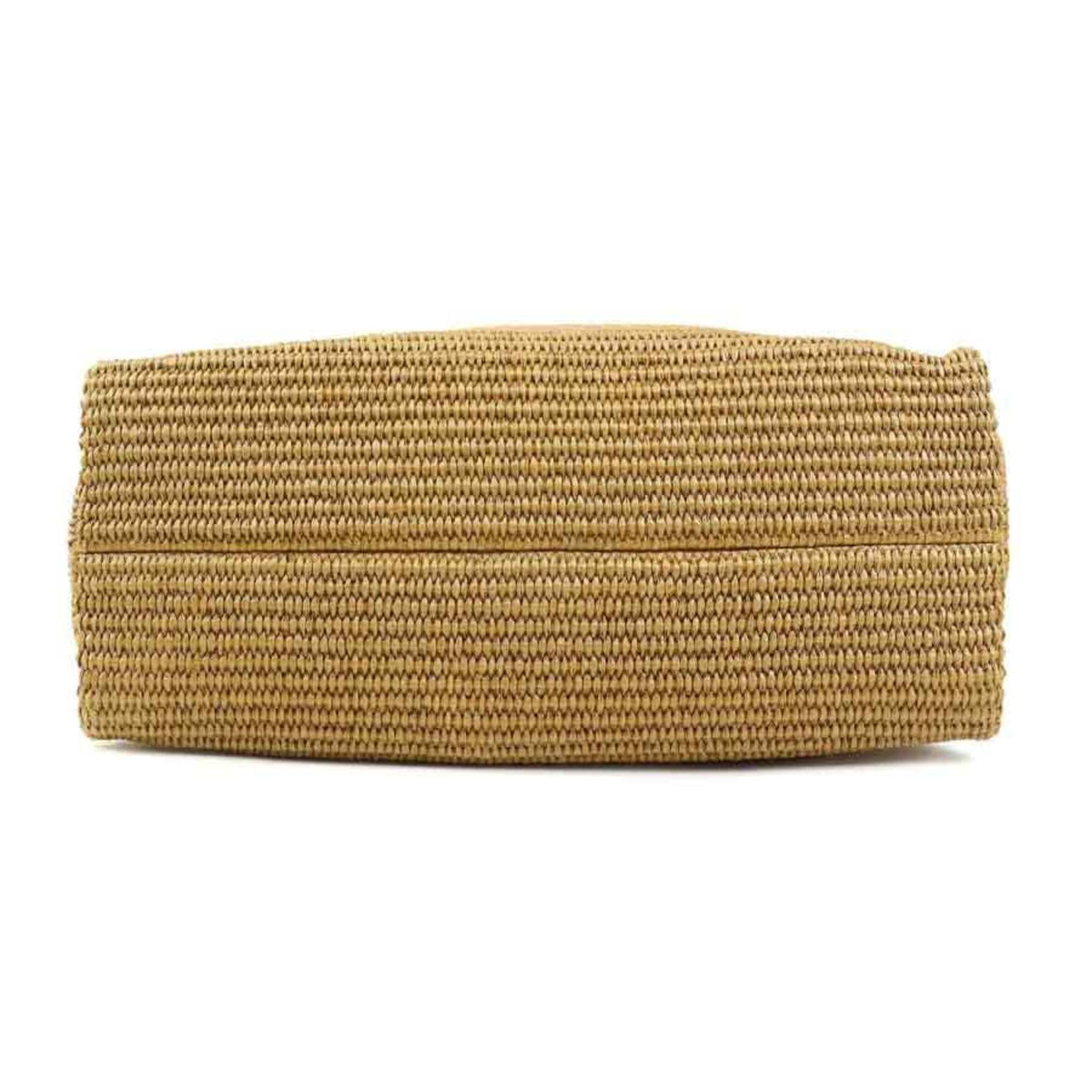 Marni Ivory Raffia Canvas Handbag Shoulder Bag (Pre-Owned)