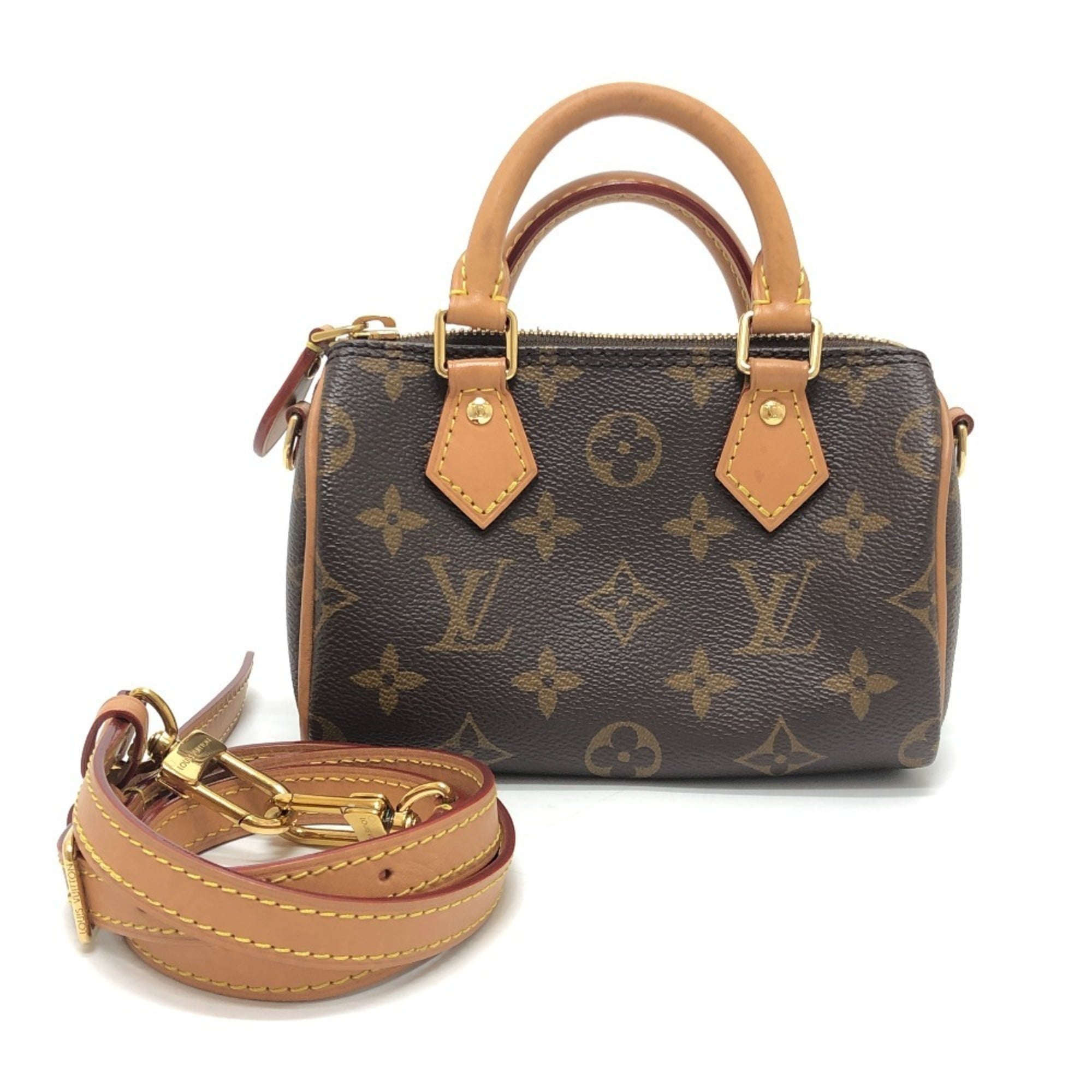Louis Vuitton Brown Monogram Canvas Handbag Shoulder Bag (Pre-Owned)