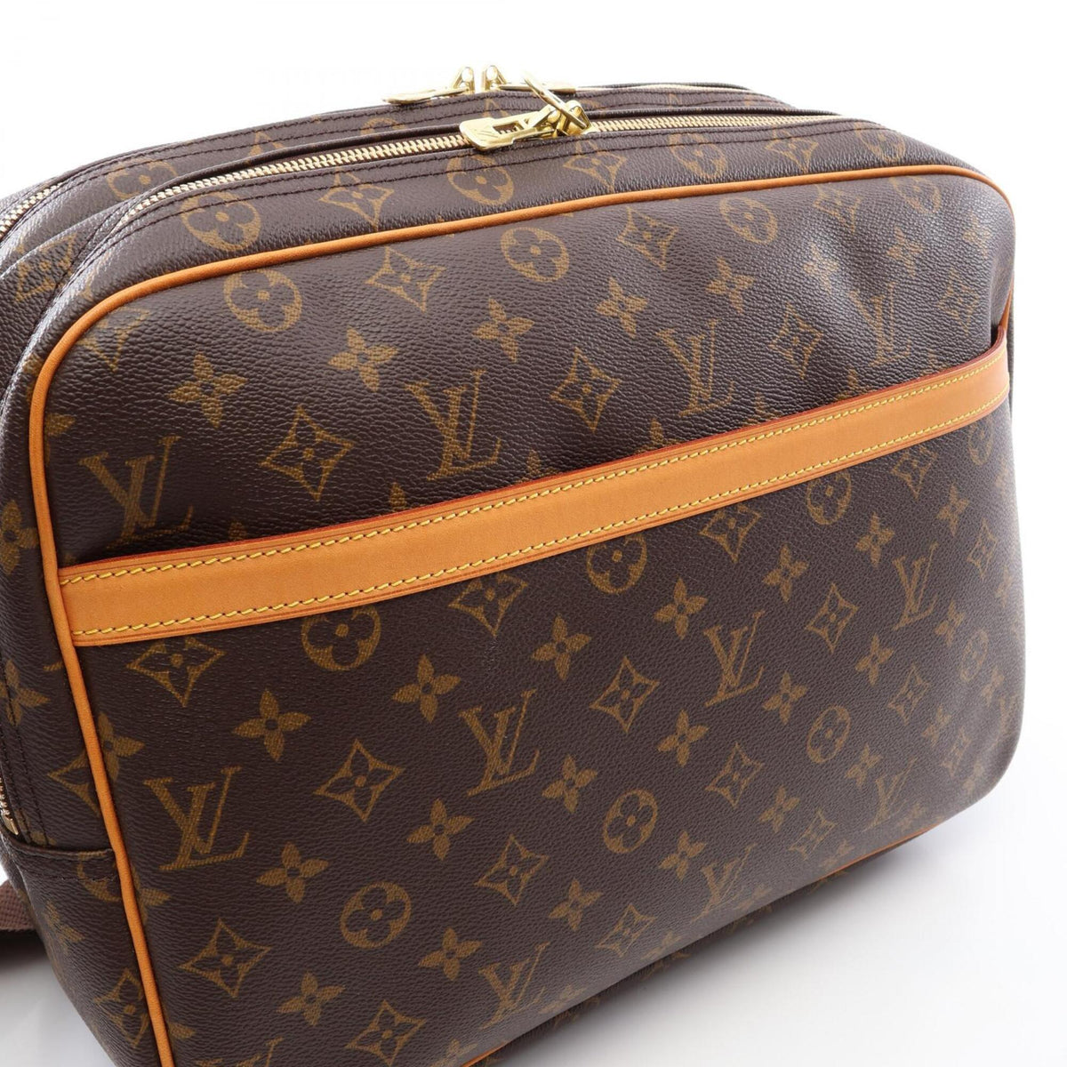 Louis Vuitton Brown Monogram Coated Canvas Handbag Shoulder Bag (Pre-Owned)