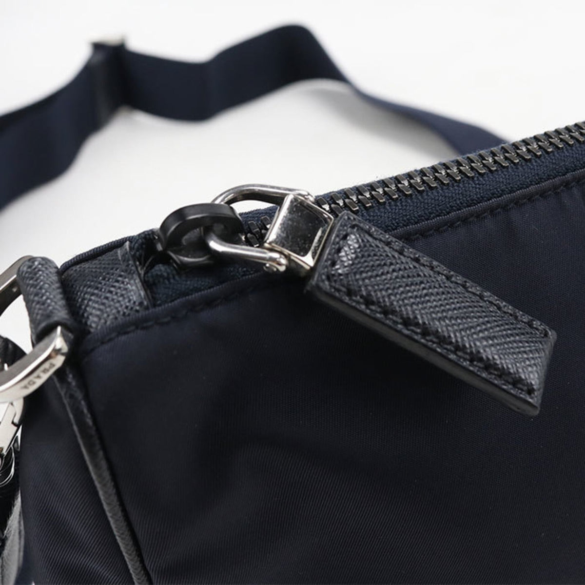 Prada Navy Nylon Shoulder Bag (Pre-Owned)