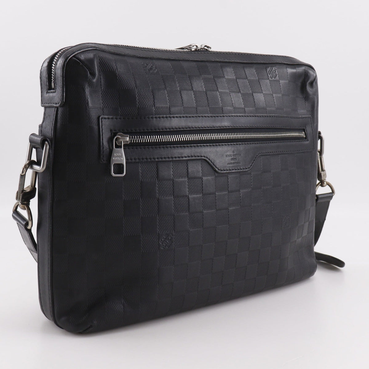 Louis Vuitton Black Galle Onyx Damier Infini Shoulder Bag (Pre-Owned)