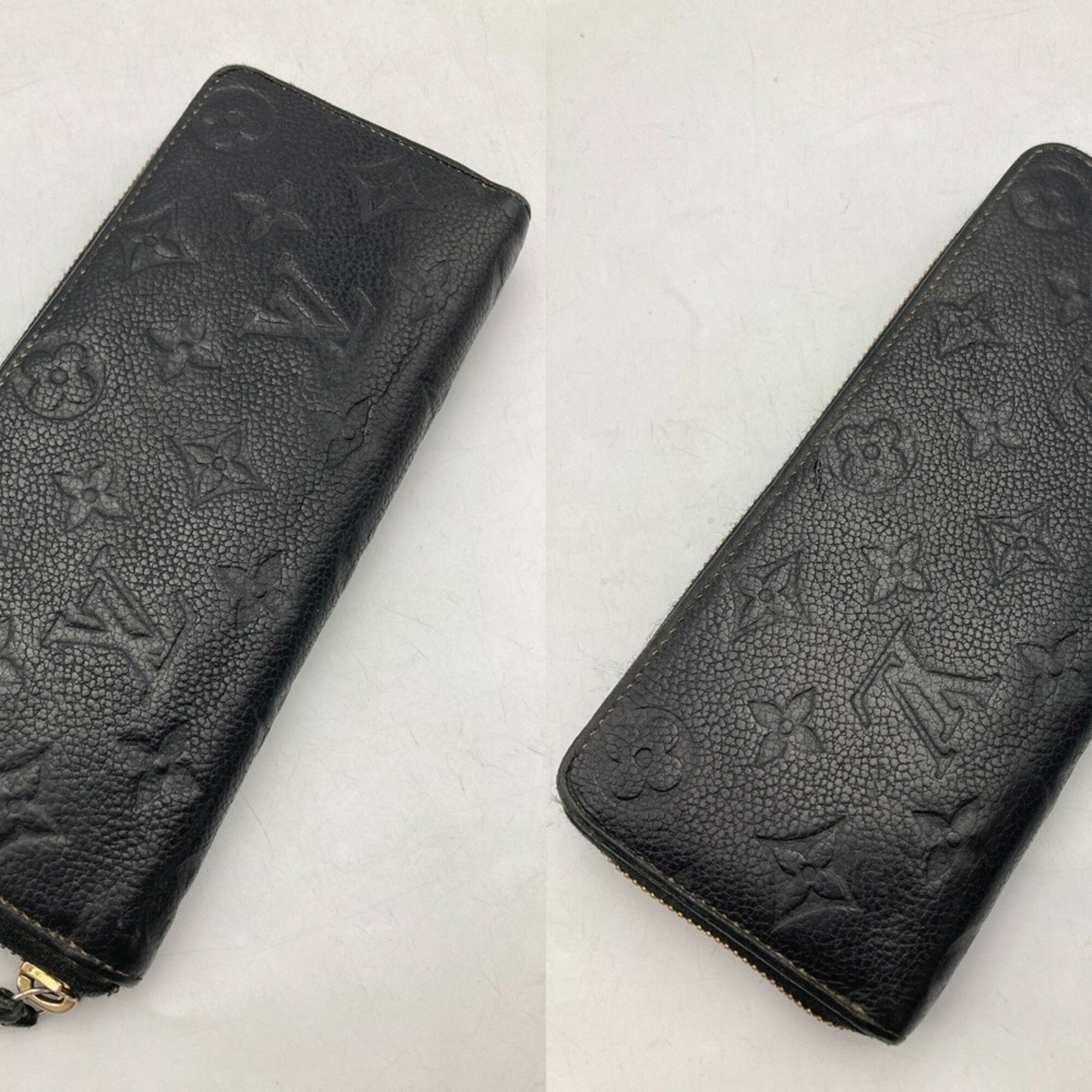 Louis Vuitton Monogram Empreinte Black Monogram Empreinte Long Wallet (Bi-Fold) (Pre-Owned)