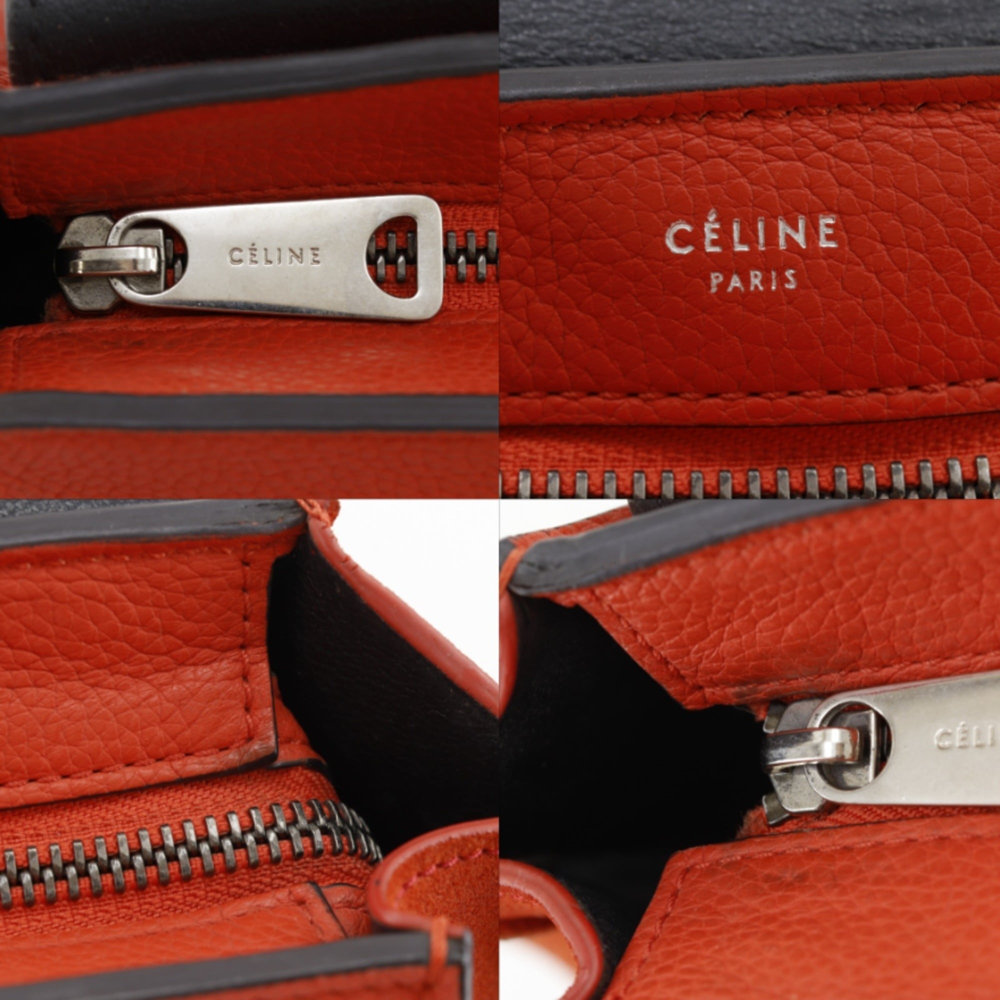 Celine Orange Leather Handbag (Pre-Owned)