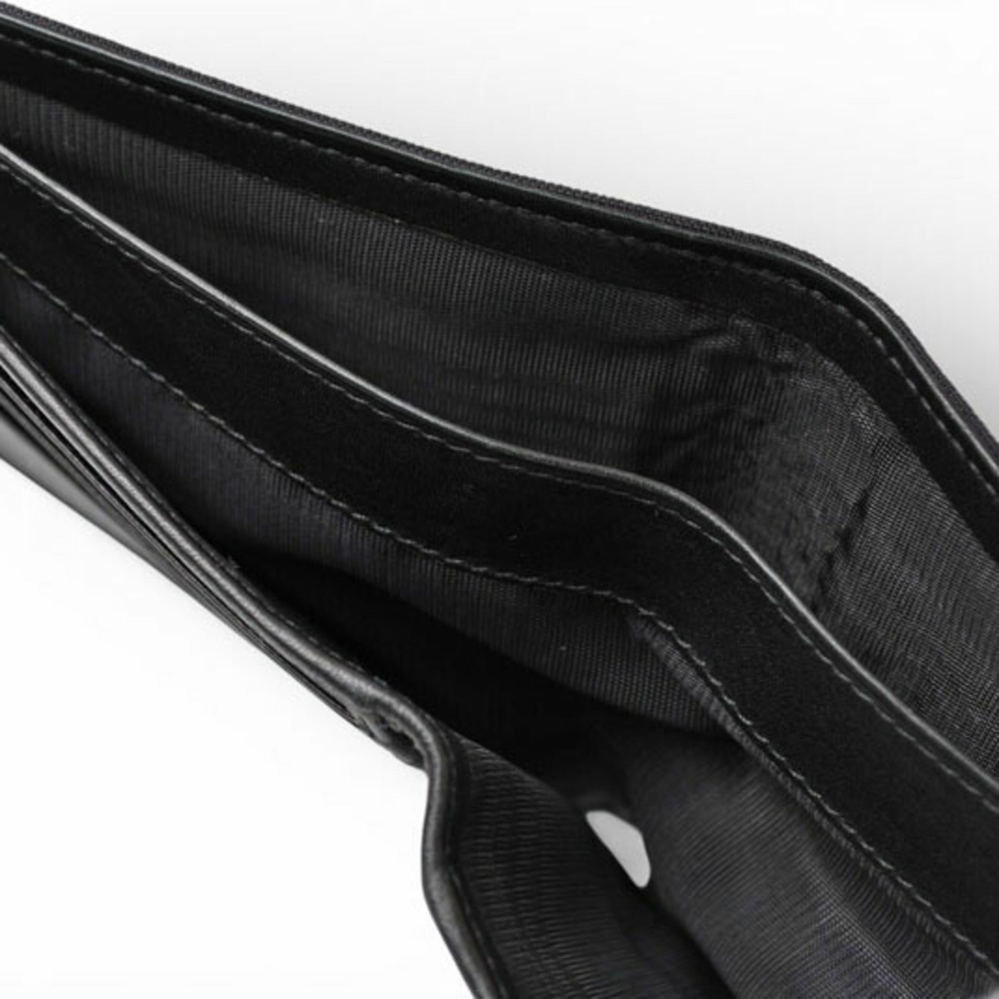 Salvatore Ferragamo Black Canvas Wallet (Bi-Fold) (Pre-Owned)