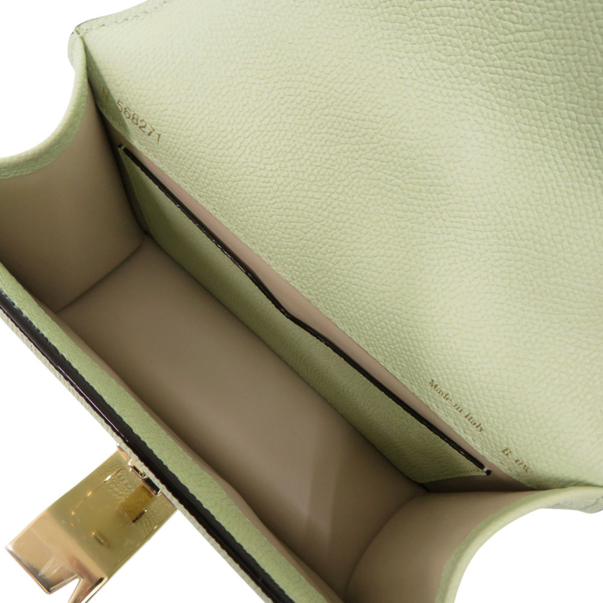 Valextra Green Leather Shoulder Bag (Pre-Owned)