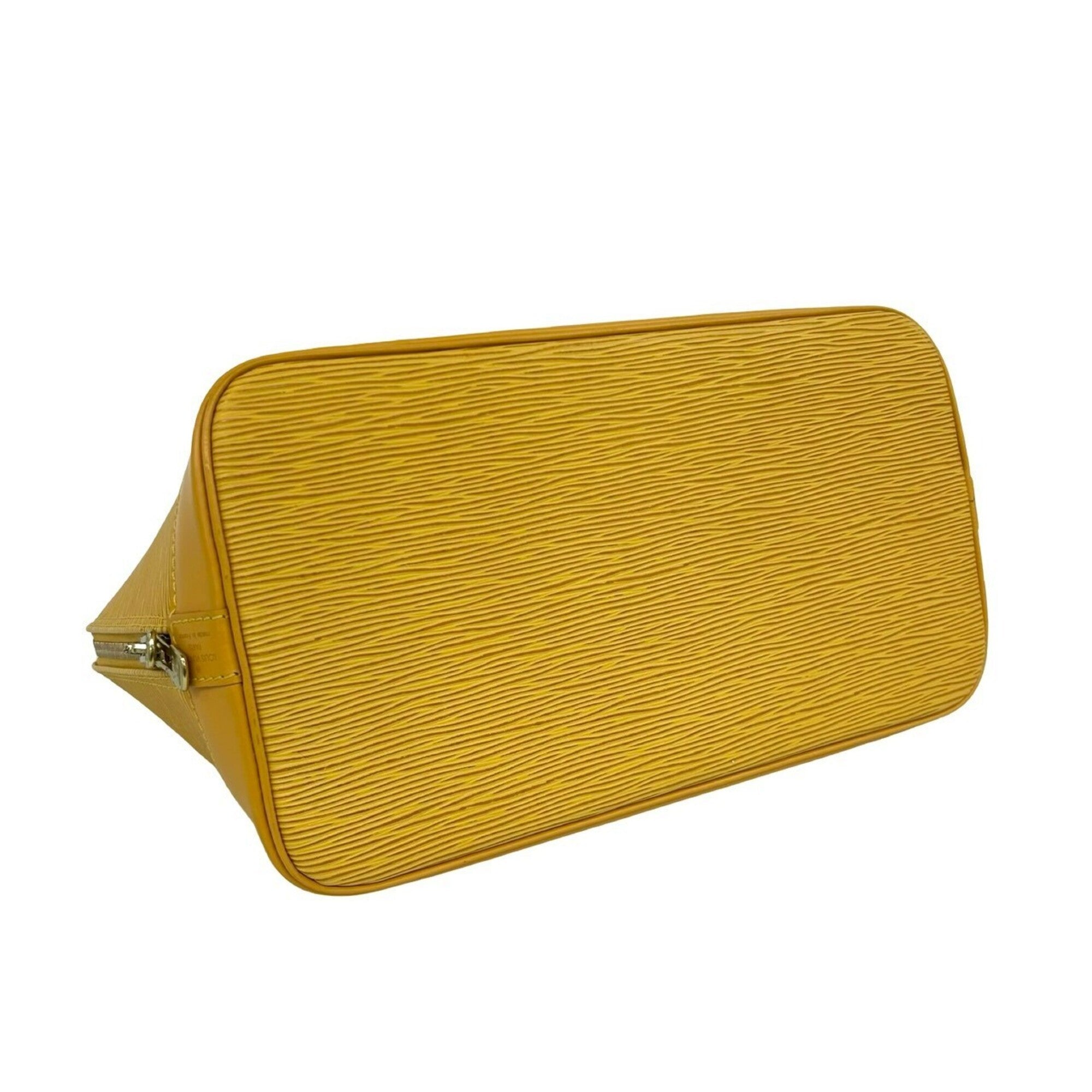 Louis Vuitton Yellow Leather Boston Bag Handbag (Pre-Owned)