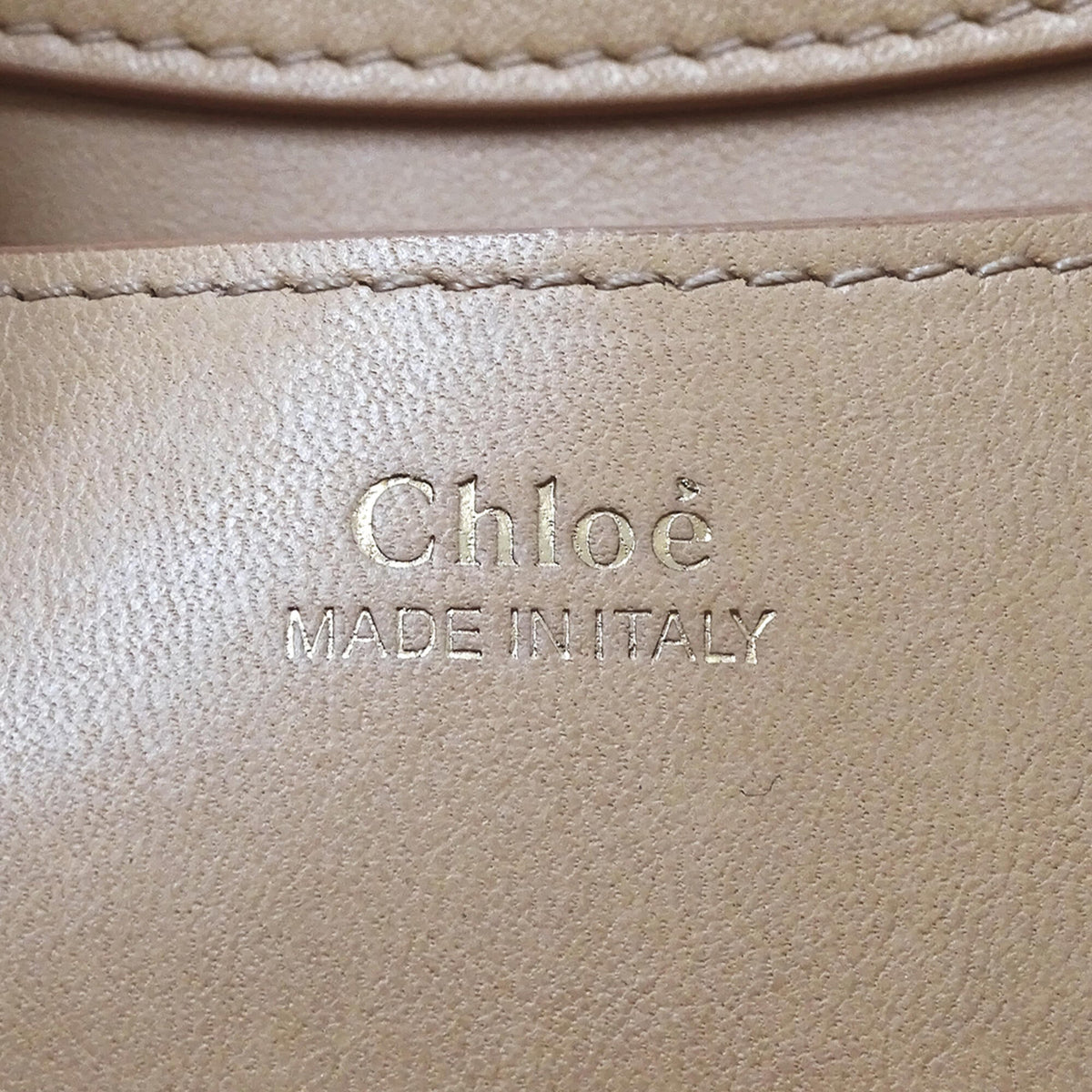 Chloé Beige Leather Handbag Shoulder Bag (Pre-Owned)