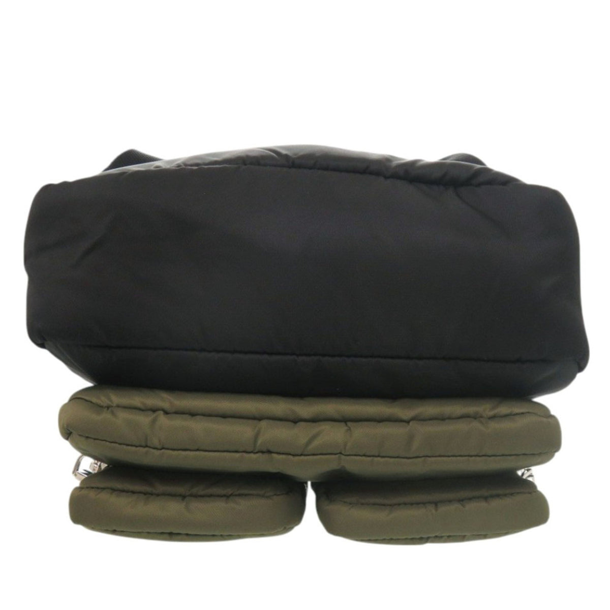 Prada Black Khaki Nylon Backpack (Pre-Owned)