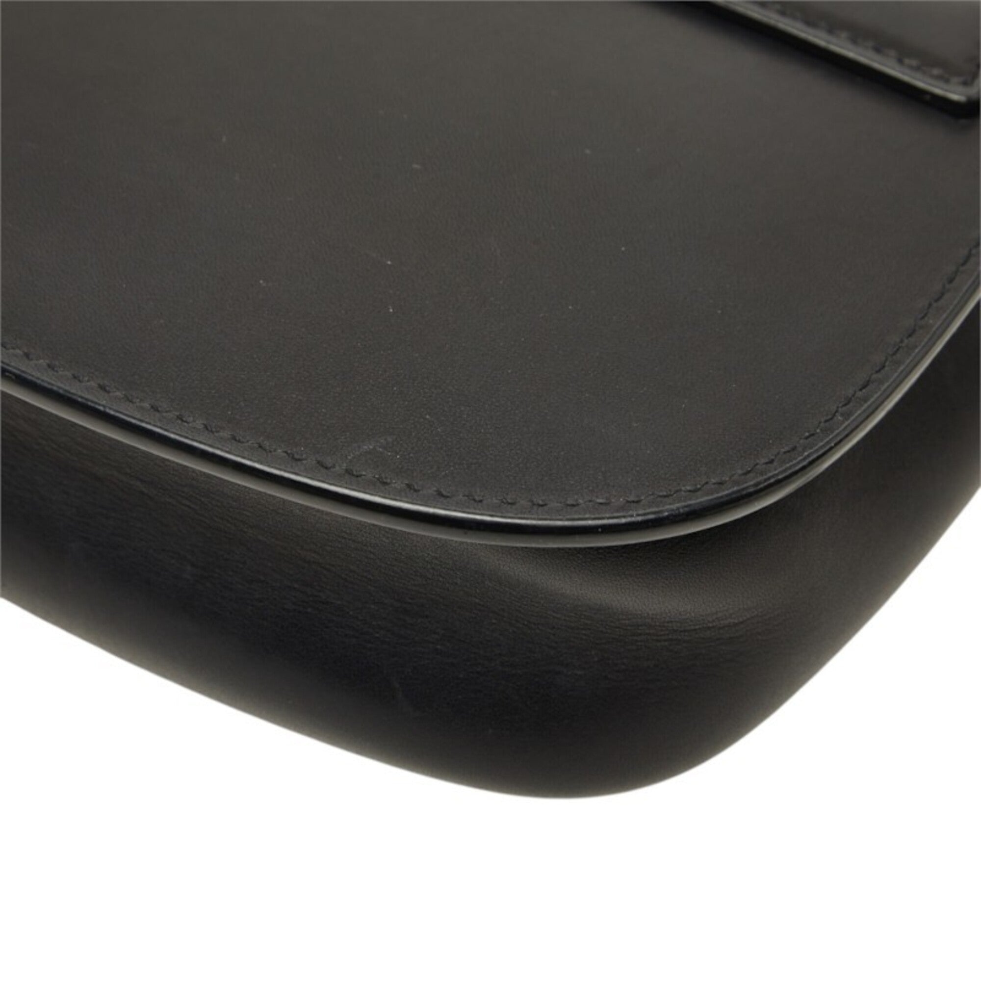 Saint Laurent Black Gold Leather Shoulder Bag (Pre-Owned)