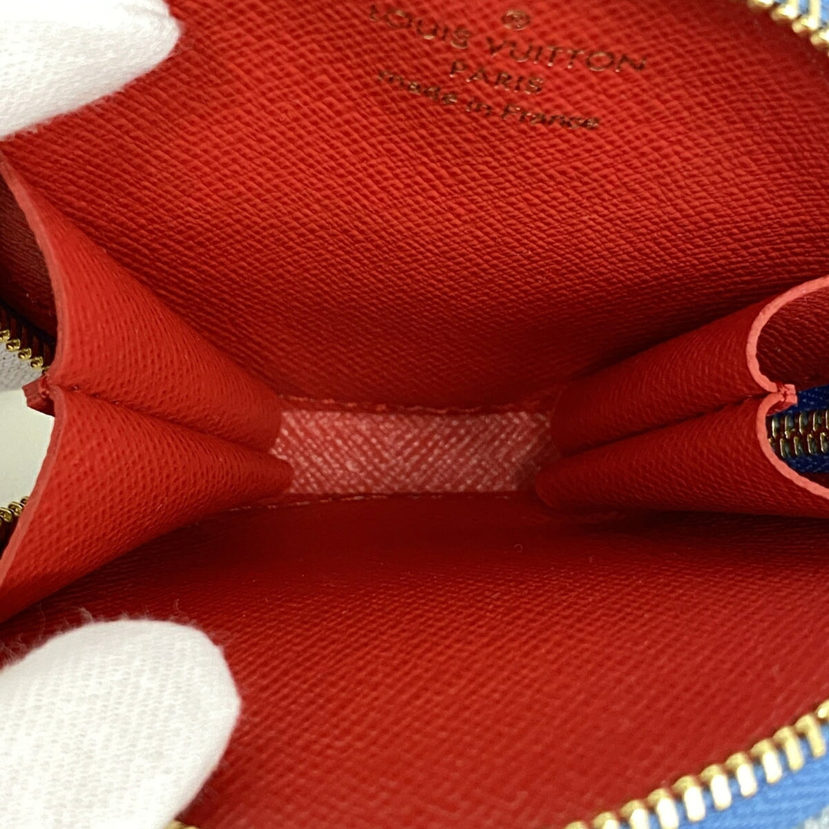 Louis Vuitton Blue Red Color Handbag (Pre-Owned)