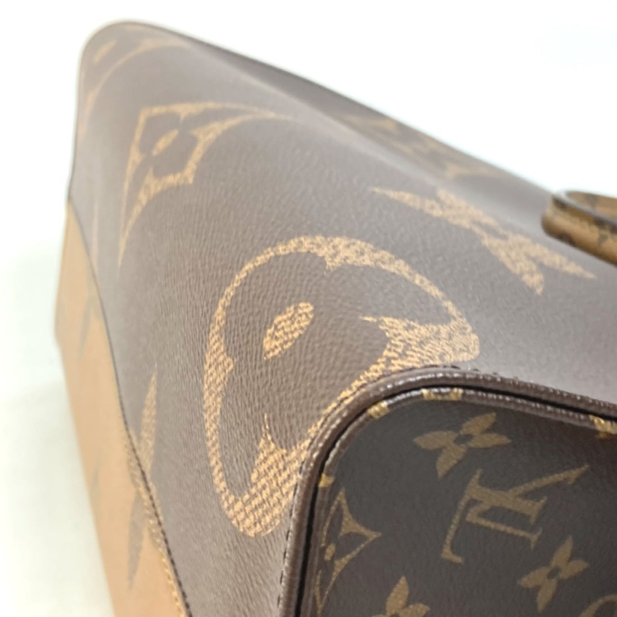 Louis Vuitton Beige Brown Monogram Shoulder Bag Tote Bag (Pre-Owned)