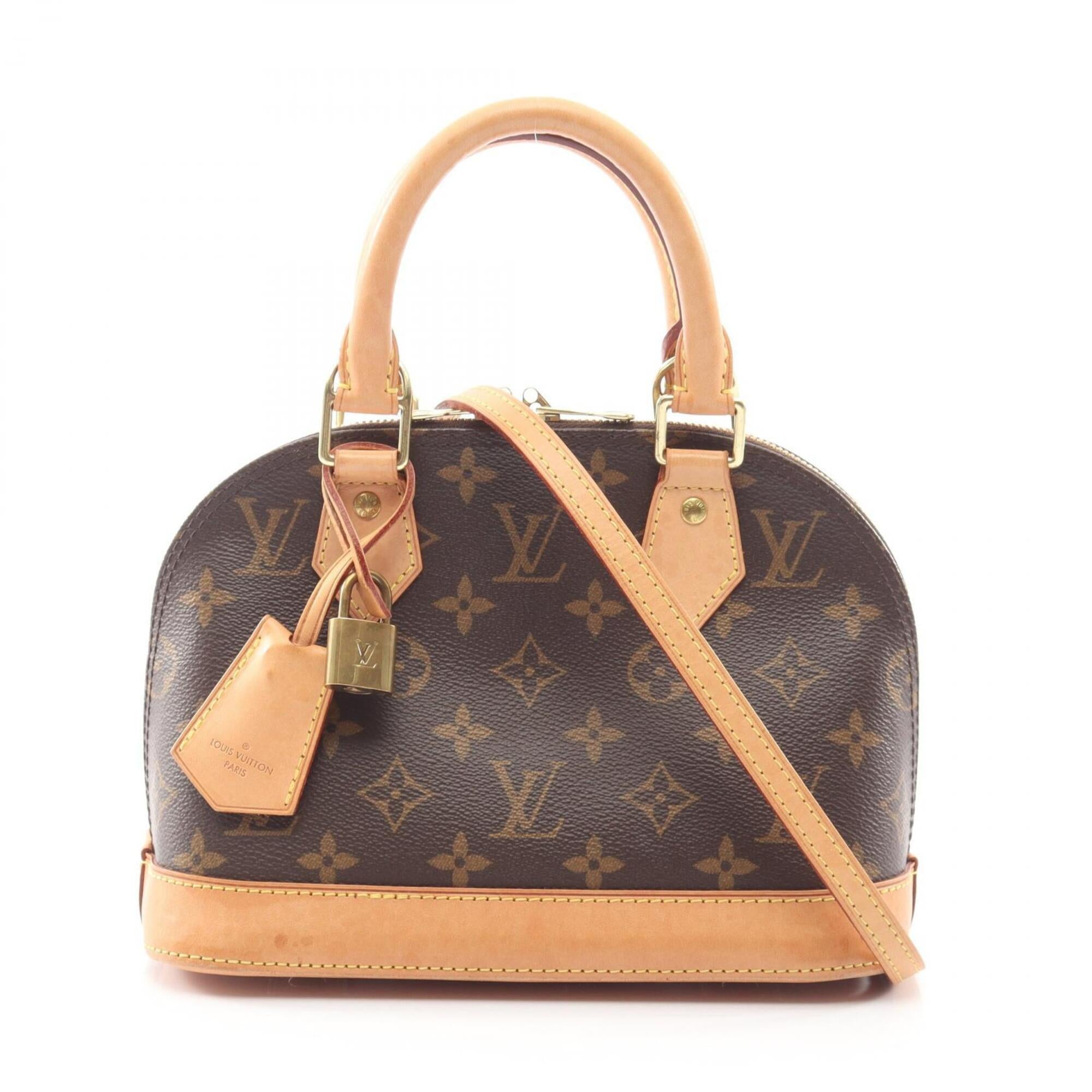 Louis Vuitton Brown Coated Canvas Leather Handbag (Pre-Owned)