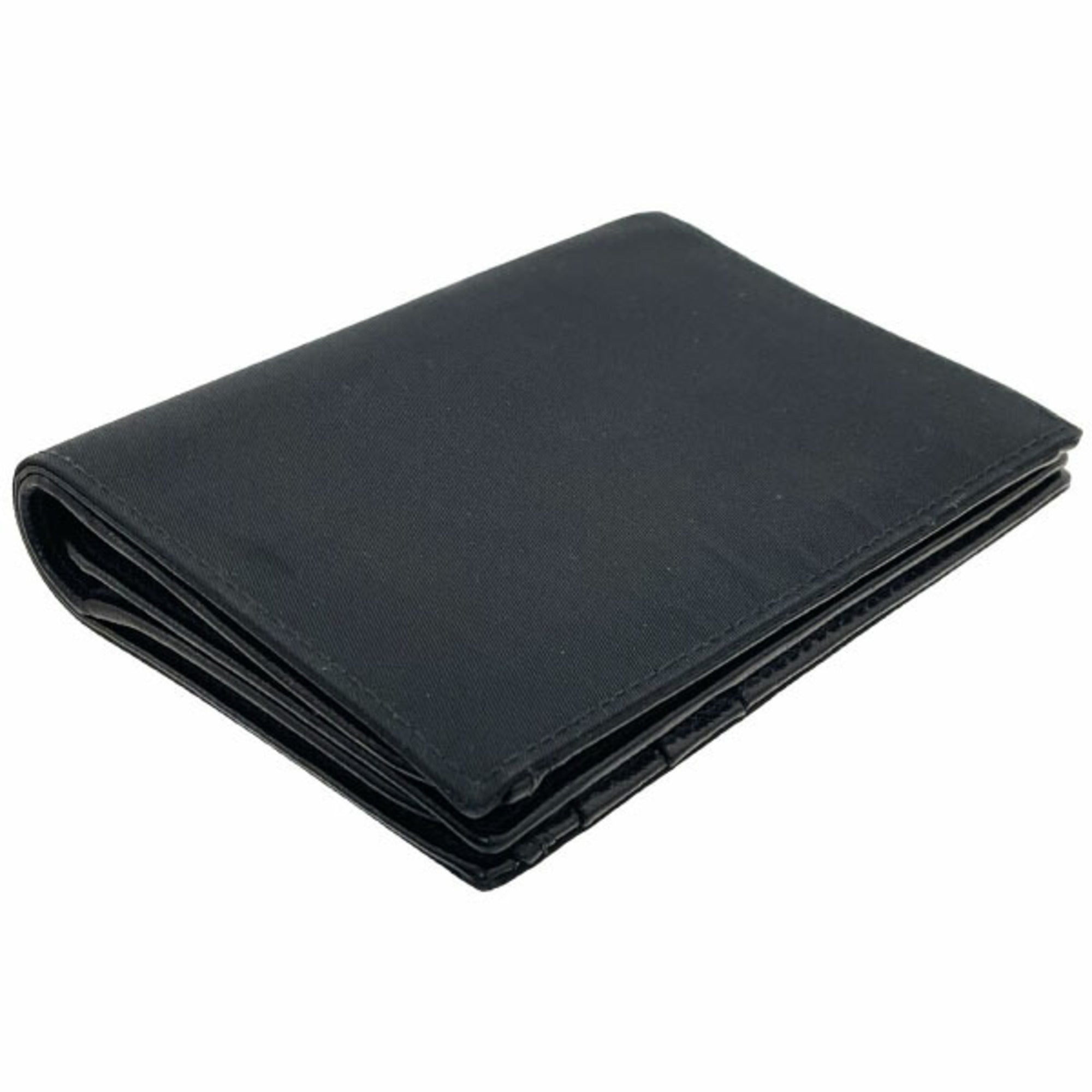 Prada Saffiano Black Nero Nylon Saffiano Wallet (Bi-Fold) (Pre-Owned)